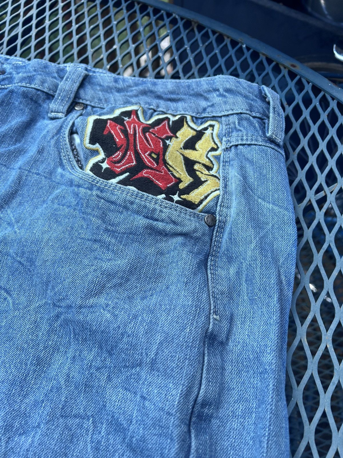 Ninth Hall CRAZY DRAGON EMBROIDERY BAGGY SWAG SKATER Y2K Size US 38 / EU 54 - 6 Thumbnail