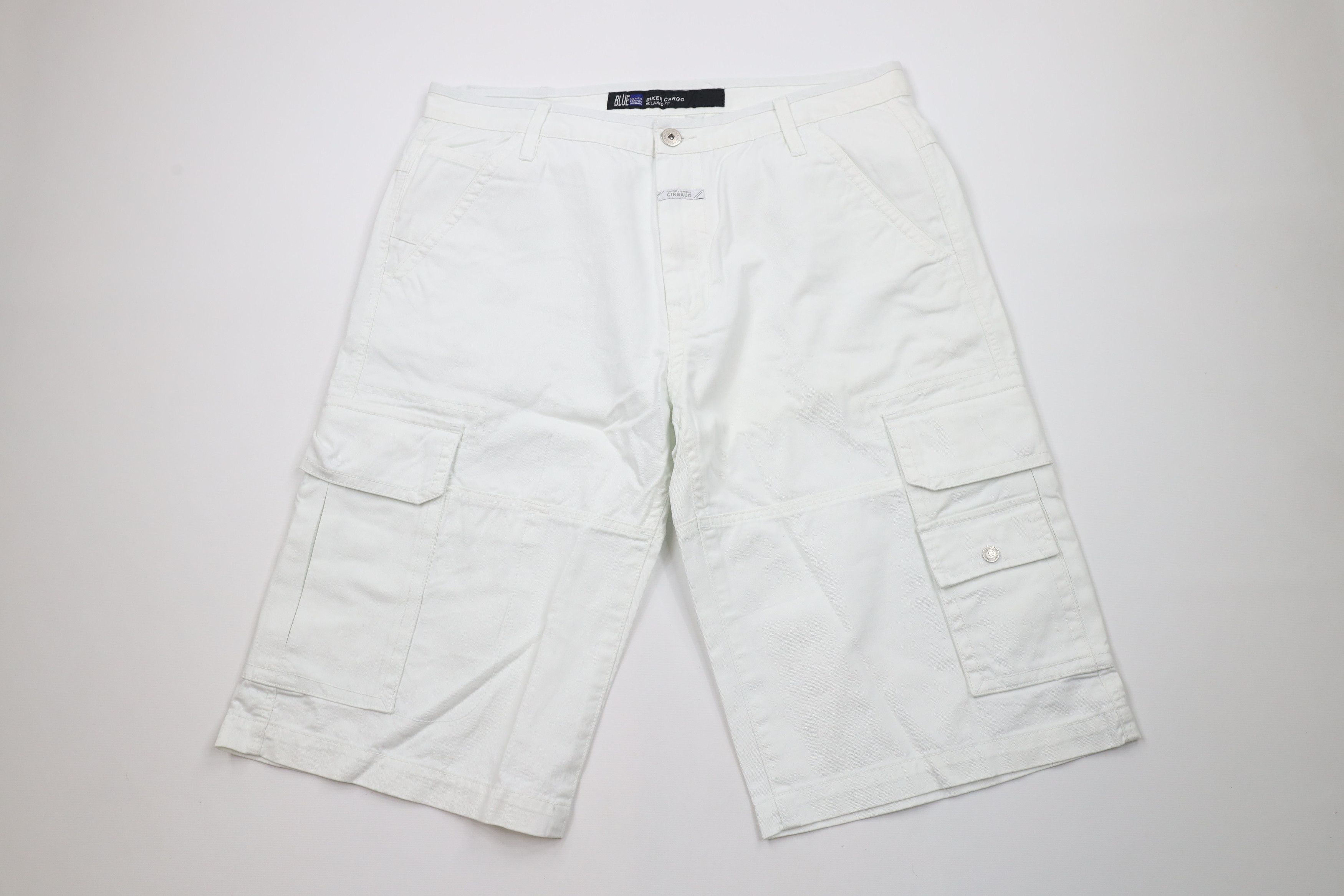 Vintage 90s Marithe Francois Girbaud Bike Cargo Shorts White