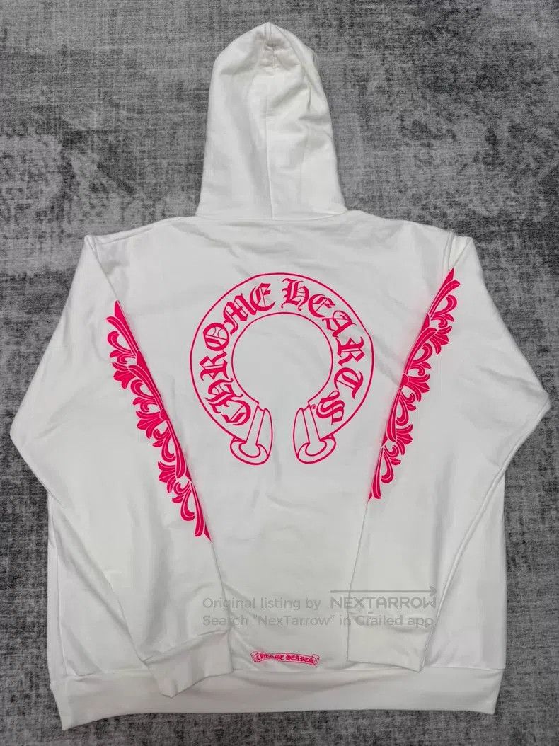 Chrome Hearts CHROME HEARTS Size XL Powdered Pink Horse Hoof Print Hoodie Size US XL / EU 56 / 4 - 2 Thumbnail
