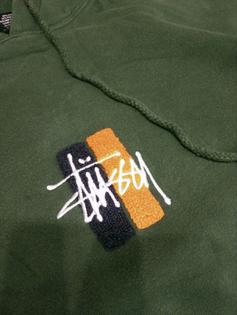 Stussy VINTAGE STUSSY CENTER PILE EMBROIDERED LOGO HOODIE Size US L / EU 52-54 / 3 - 3 Thumbnail