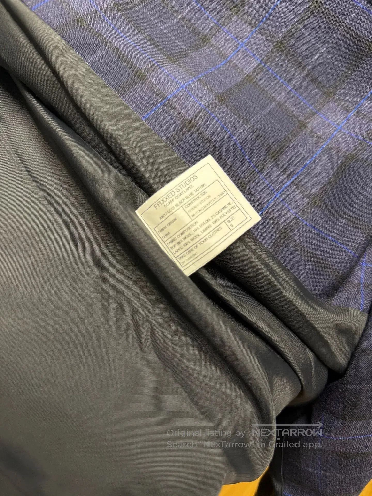 FFIXXED STUDIOS Ffixxed Studios Wool Cashmere Formal Coat S. Size US S / EU 44-46 / 1 - 7 Thumbnail