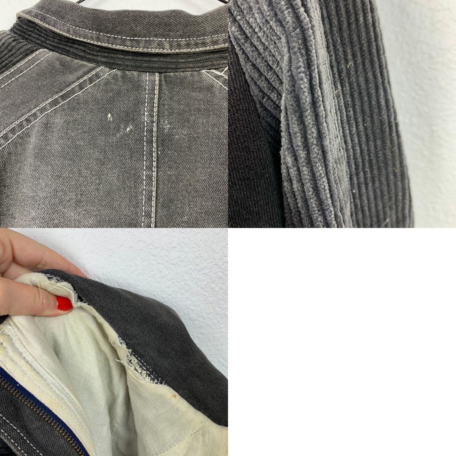 Vintage VINTAGE 90s Oversized Black Denim Grunge Jean Jacket Womens Large Size 36" / US 14 / IT 50 - 9 Thumbnail