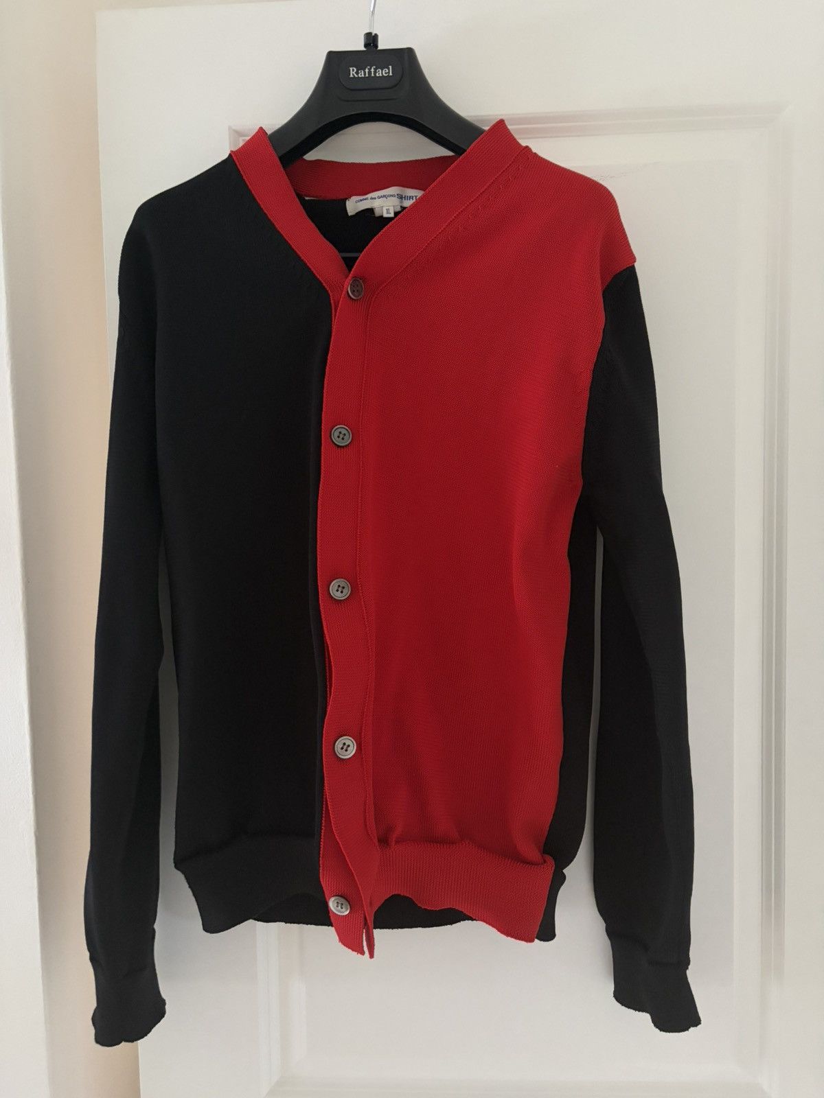 Comme des Garcons SHIRT Comme des Garçons SHIRT Asymmetrical Split Cardigan Size US XL / EU 56 / 4 - 2 Thumbnail