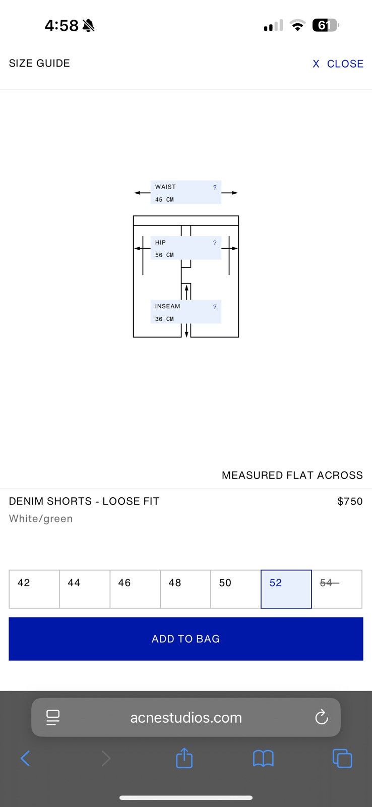 Acne Studios Acne studio denim shorts Size US 36 / EU 52 - 4 Thumbnail