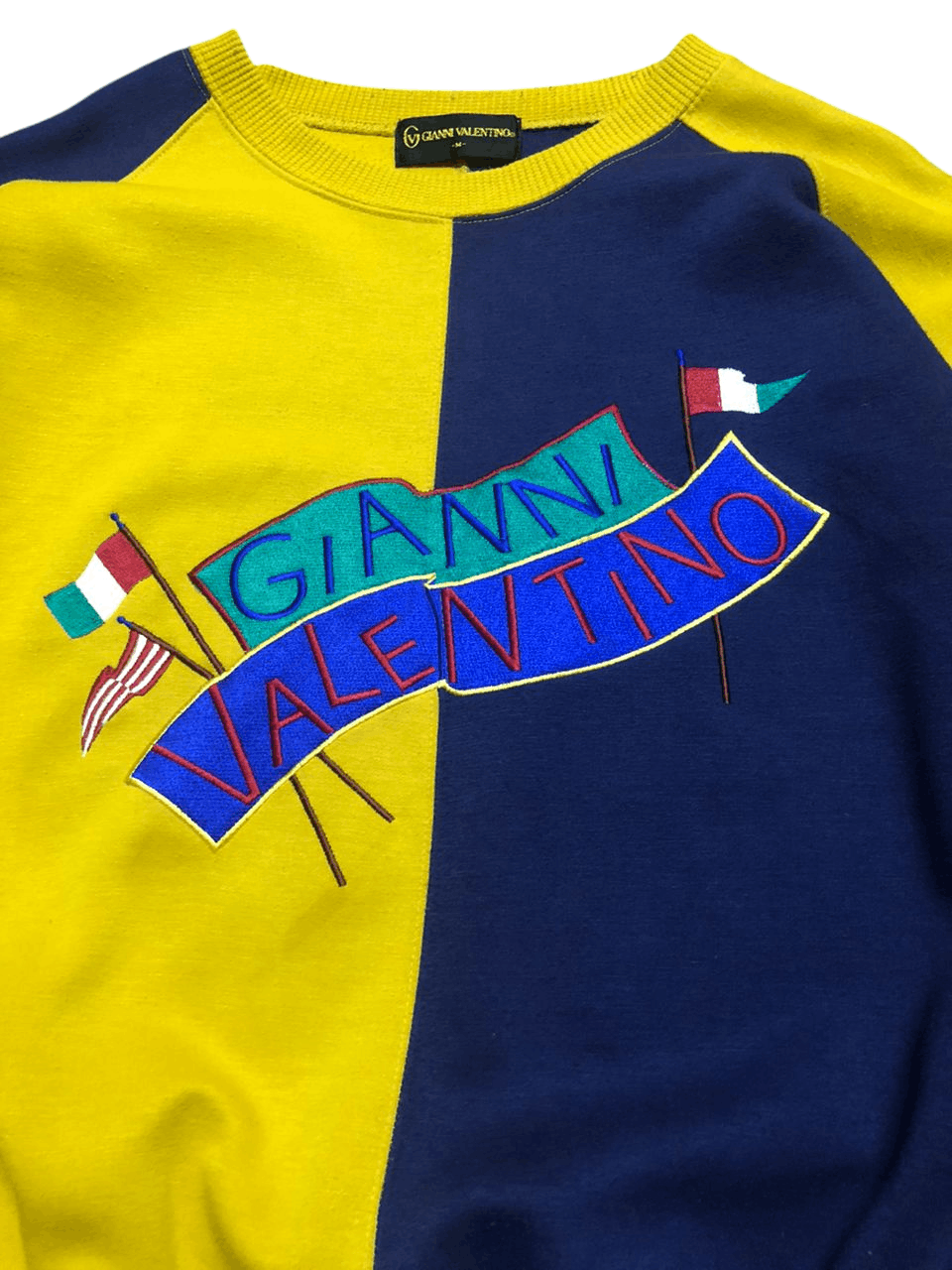 Gianni Valentino Vintage Gianni Valentino Embroidery SpellOut Logo Sweatshirt Size US M / EU 48-50 / 2 - 4 Thumbnail