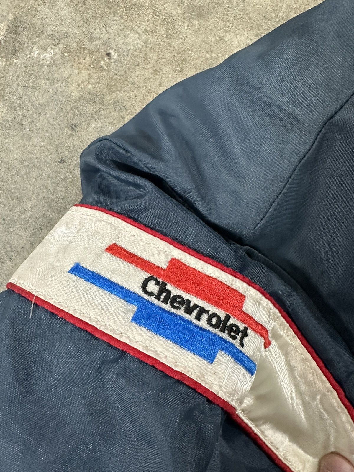 Vintage Vintage 80s Chevrolet Zip Up Quilted Bomber Jacket Size US M / EU 48-50 / 2 - 8 Thumbnail