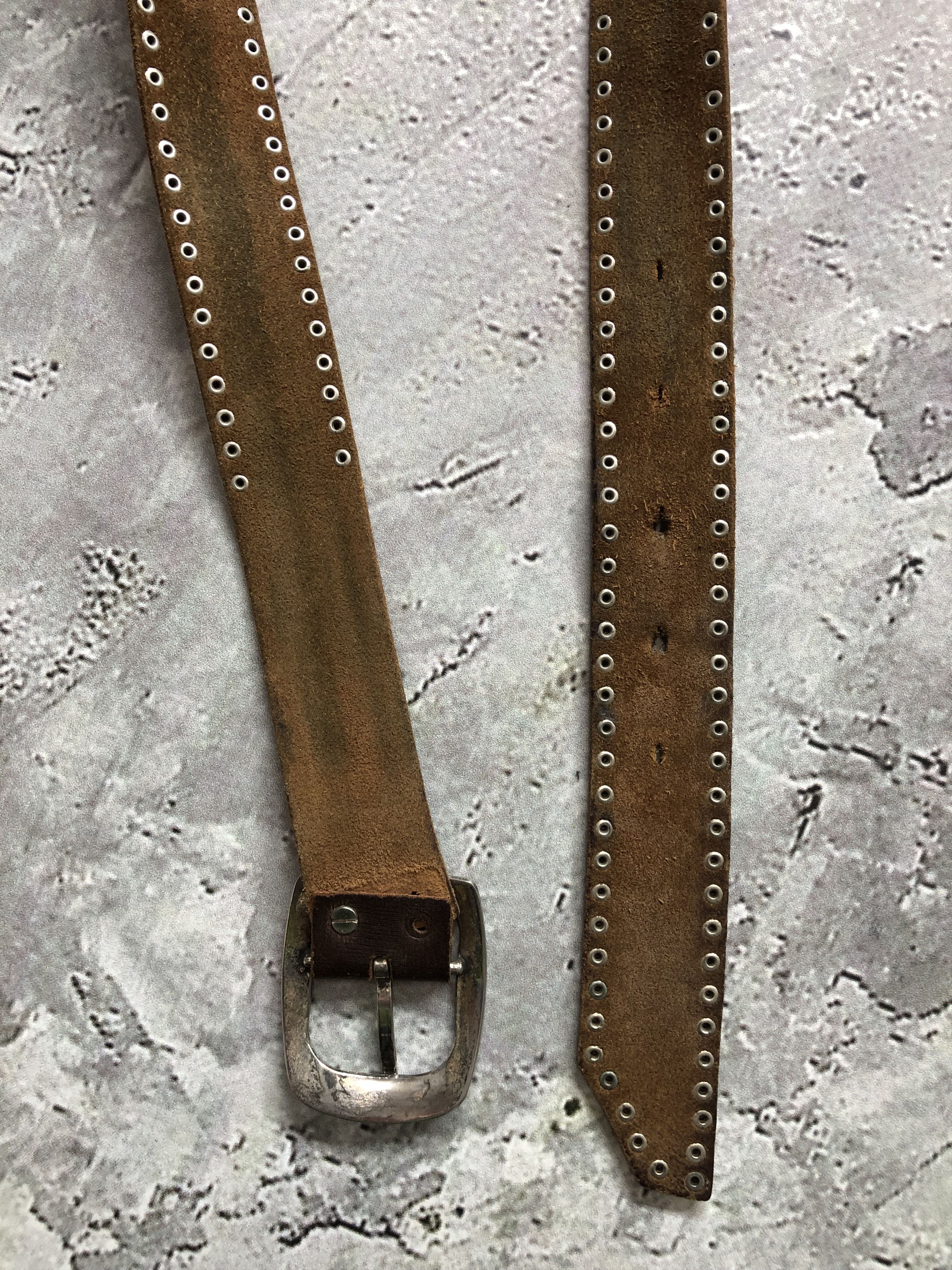 Vintage Vintage Leather Belt Size ONE SIZE - 9 Thumbnail