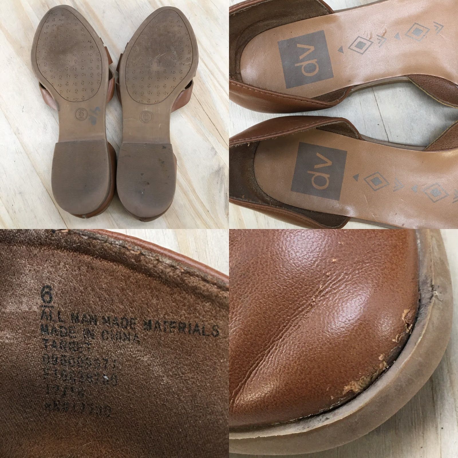 Dolce Vita Dolce Vita Shoes Womens 6 Huaraches Slip On Brown Leather Flats Casual Low Top Shoes Brown Leather Flat 6 Womens Slip-On Casual Shoes Size M / US 6-8 / IT 42-44 - 8 Thumbnail