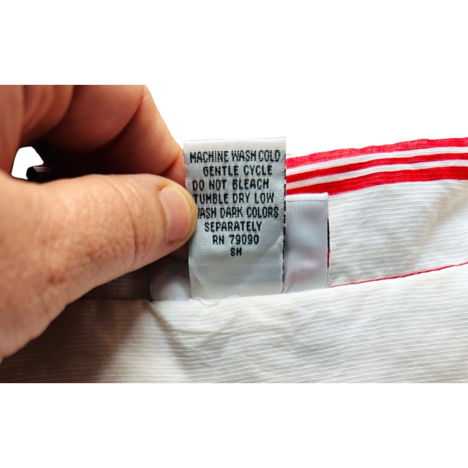 FRED VINTAGE K Swiss Apparel Men's Full Zip Jacket Windbreaker White & Red SZ L Size US L / EU 52-54 / 3 - 6 Thumbnail