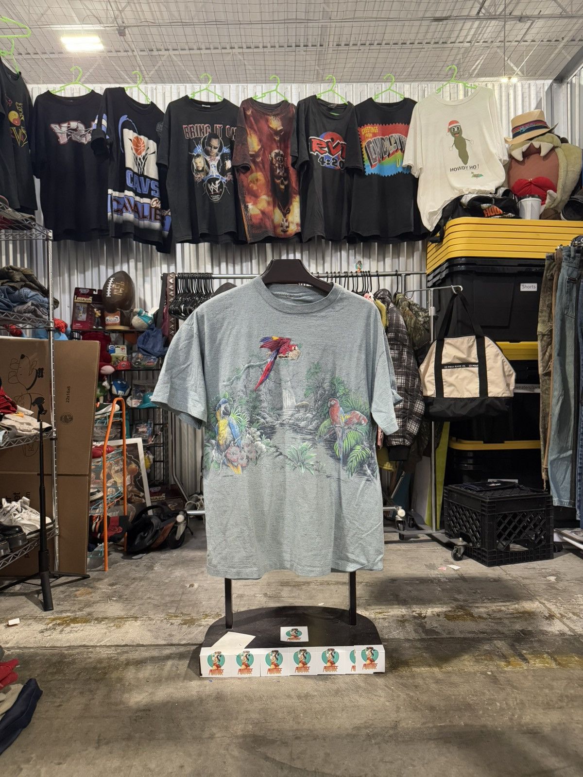 Rainforest 90s Single Stitch Vintage Rainforest Cafe AOP Tee XL Size US XL / EU 56 / 4 - 1 Thumbnail
