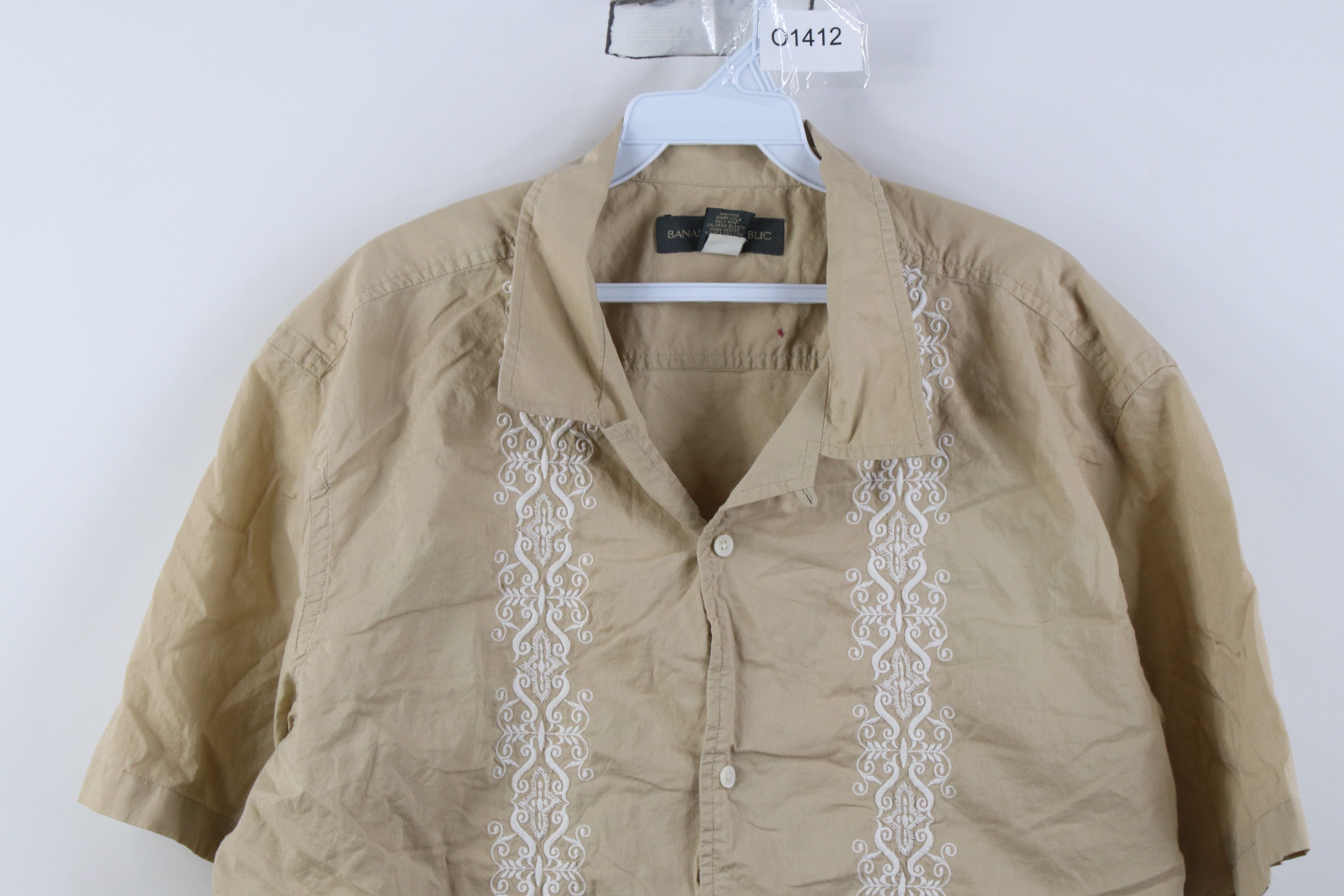 Banana Republic Vintage 90s Y2K Banana Republic Embroidered Button Shirt Size US XL / EU 56 / 4 - 2 Thumbnail