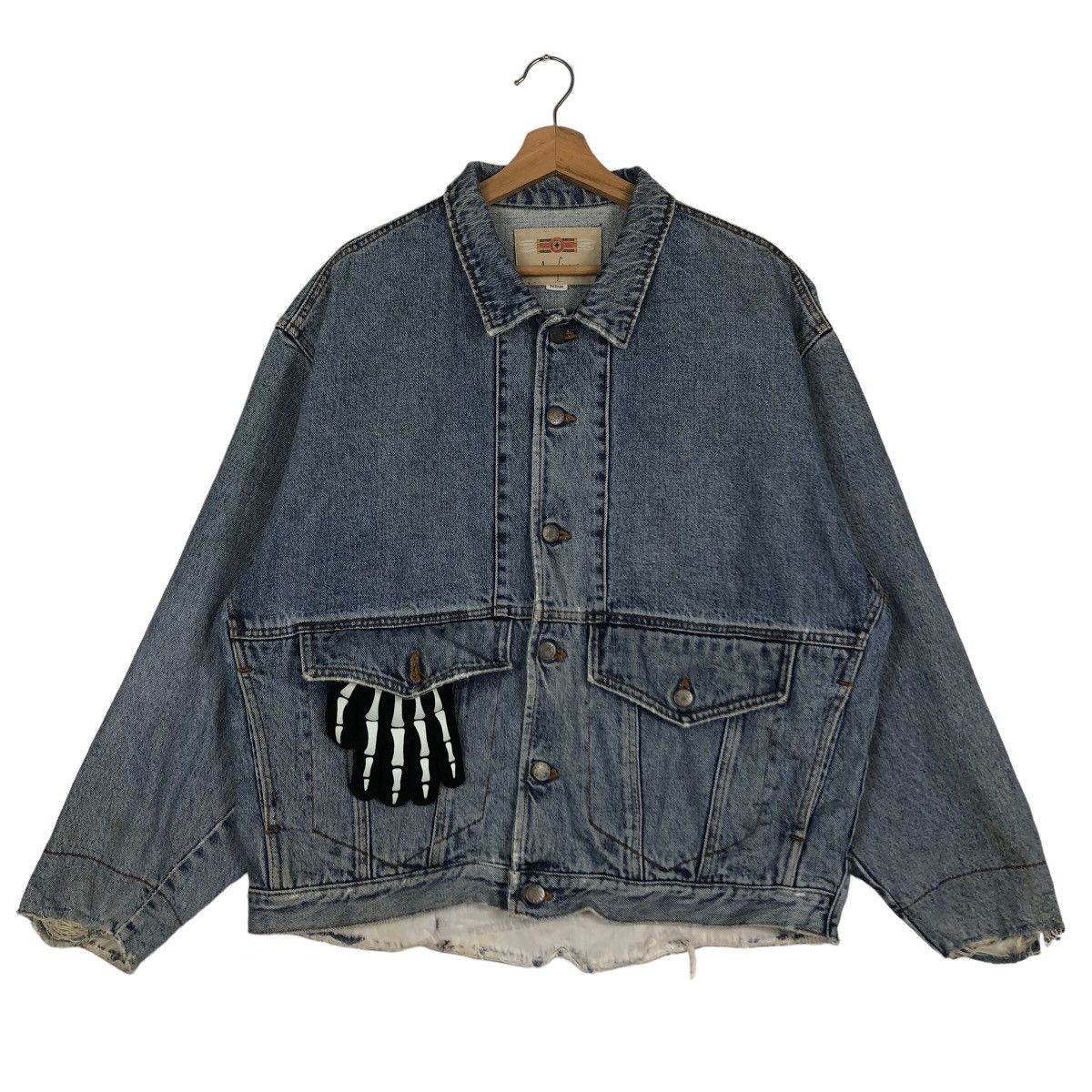 Hysteric Glamour 🔥Biker Denim Jacket Icefive Made in Japan Size US M / EU 48-50 / 2 - 2 Thumbnail