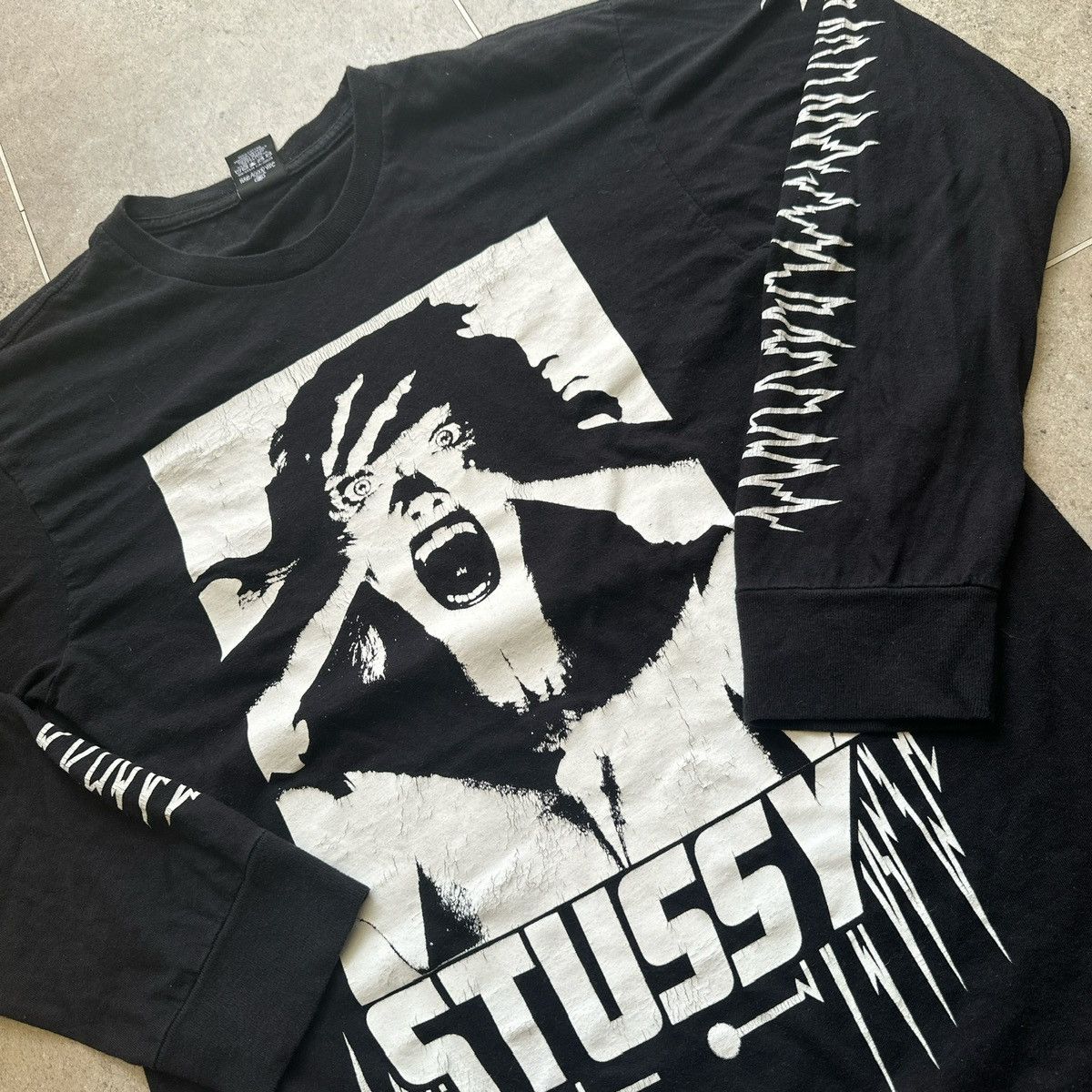 Stussy Stüssy Horror Pack Long Sleeve Black T-shirt Halloween 2014 Size US M / EU 48-50 / 2 - 2 Thumbnail