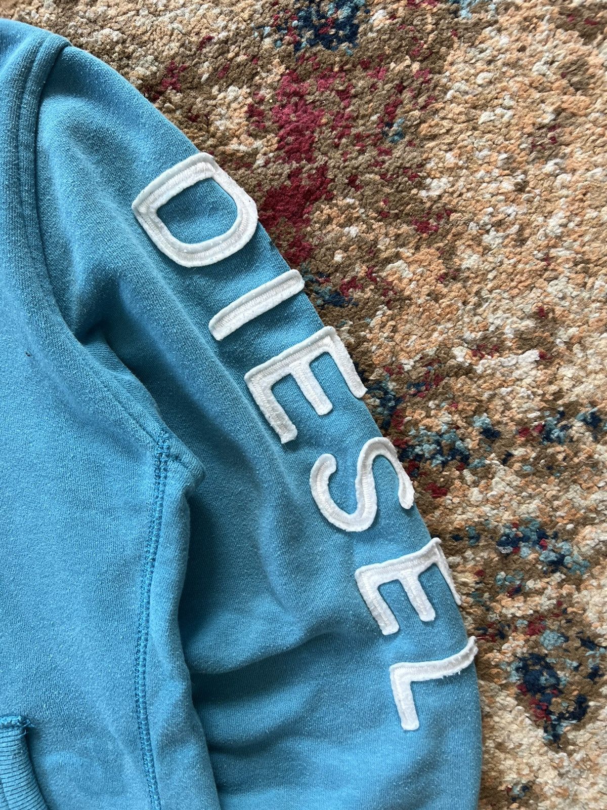 Diesel × Vintage 🐬90’s DIESEL RETRO SLEEVE LOGO Y2K ZIP HOODIE Size US M / EU 48-50 / 2 - 2 Thumbnail