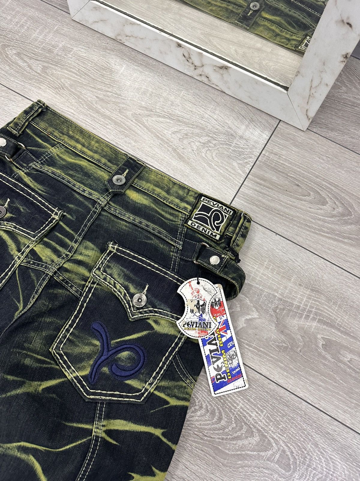 Japanese Brand Faded Y2K Bootcut Jeans Size US 32 / EU 48 - 6 Thumbnail