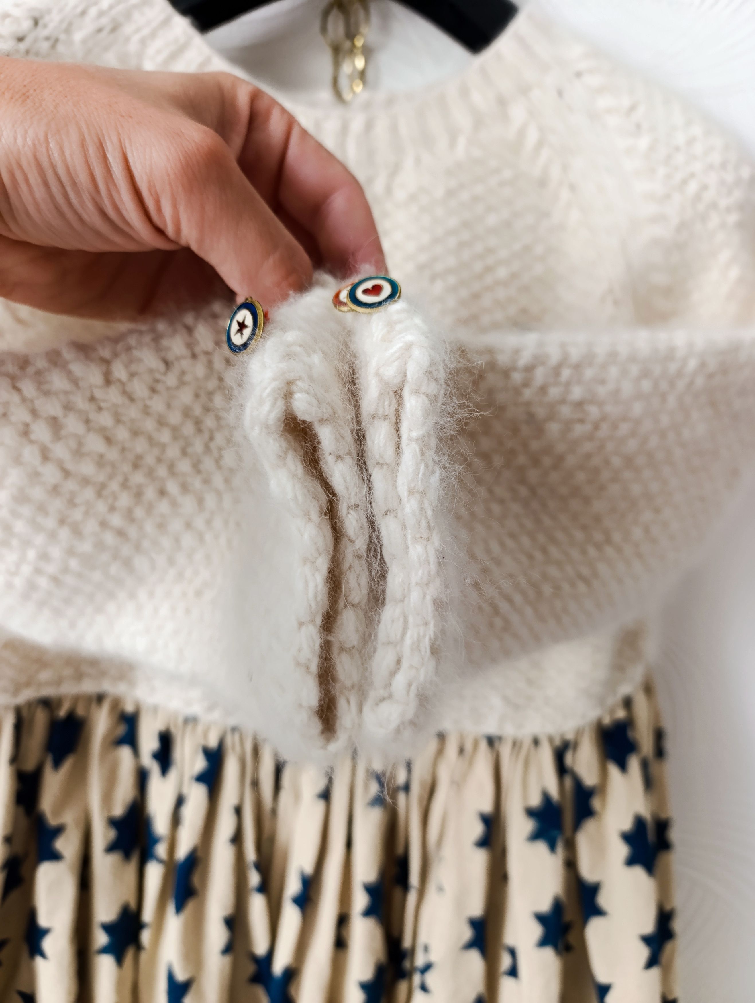 Handmade PERO WOOL MID-LENGHT HAND MADE DRESS MADE IN INDIA Size XS / US 0-2 / IT 36-38 - 7 Thumbnail