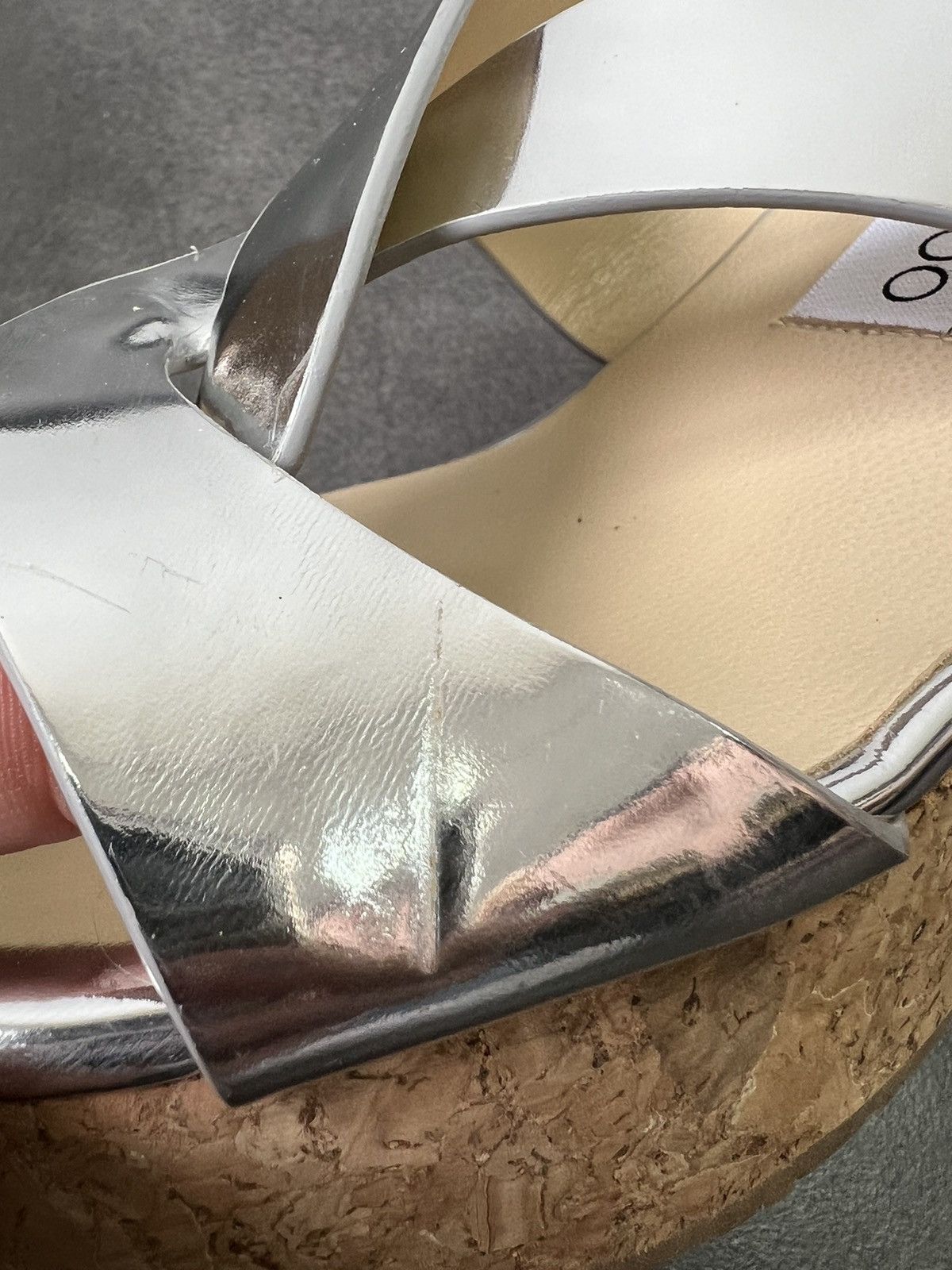 Designer × Jimmy Choo Jimmy Choo metallic mirrors Wedge Sandals Size US 9 / IT 39 - 6 Thumbnail