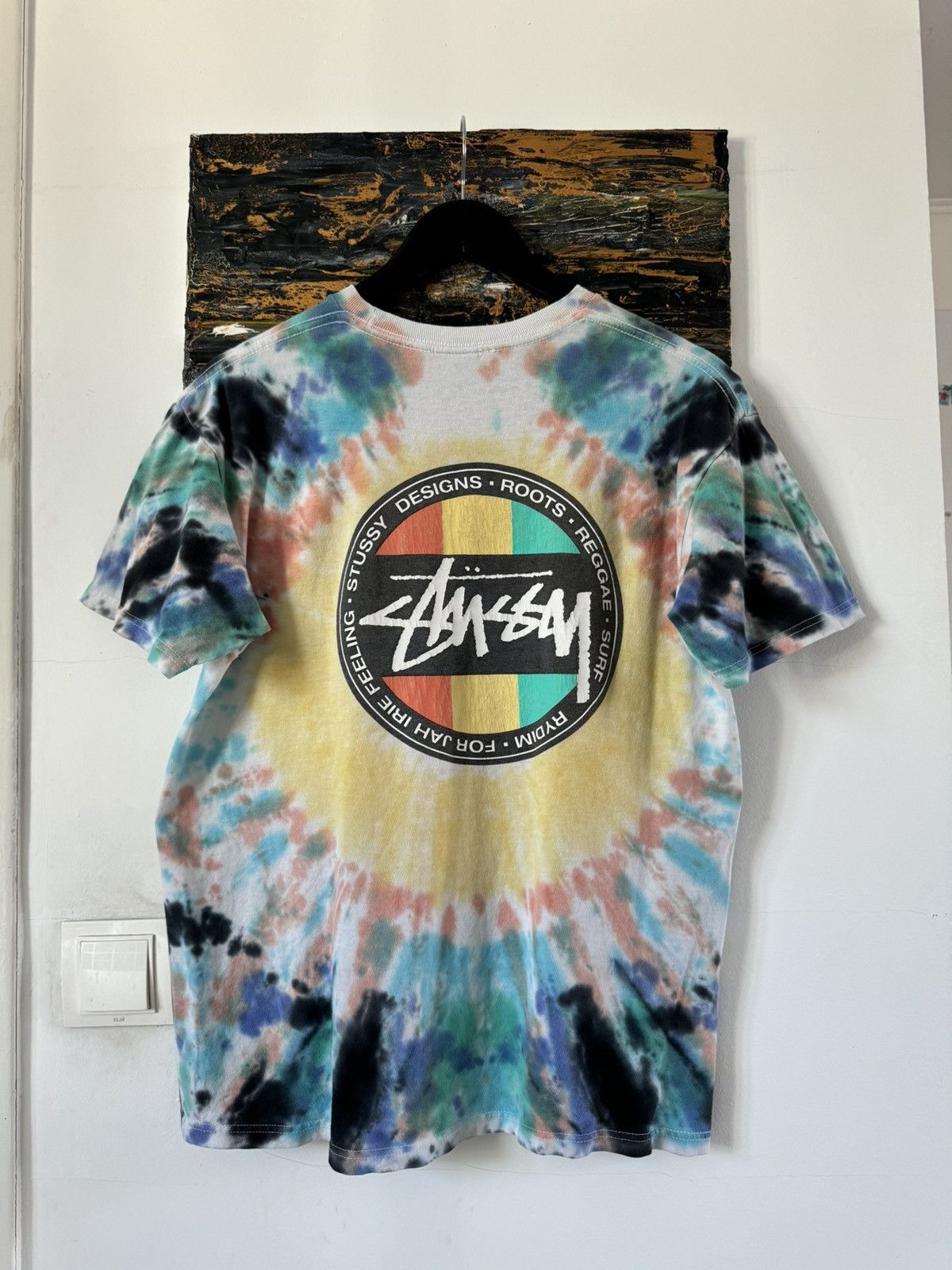 Stussy × Vintage Vintage Stussy Tie Dye Graphic T Shirt Tee Size US M / EU 48-50 / 2 - 1 Thumbnail