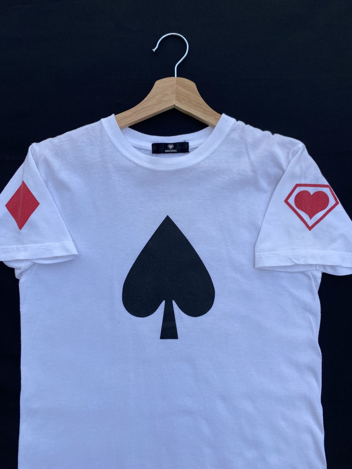 Super Lovers Rare Japanese Brand Super Lovers Spade Logo Tshirt Size US S / EU 44-46 / 1 - 12 Thumbnail