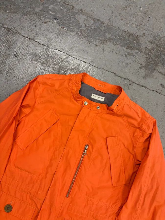 Dries Van Noten Dries Van Noten Orange Nylon Cargo Light Jacket Size US M / EU 48-50 / 2 - 4 Thumbnail