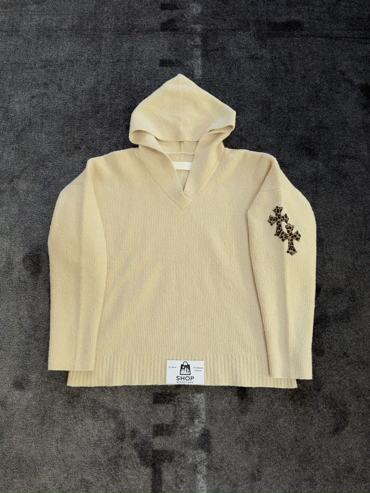 Chrome Hearts BRAND NEW CHROME HEARTS PIMA CREAM CHEETAH PATCH HOODIE Size US S / EU 44-46 / 1 - 3 Thumbnail