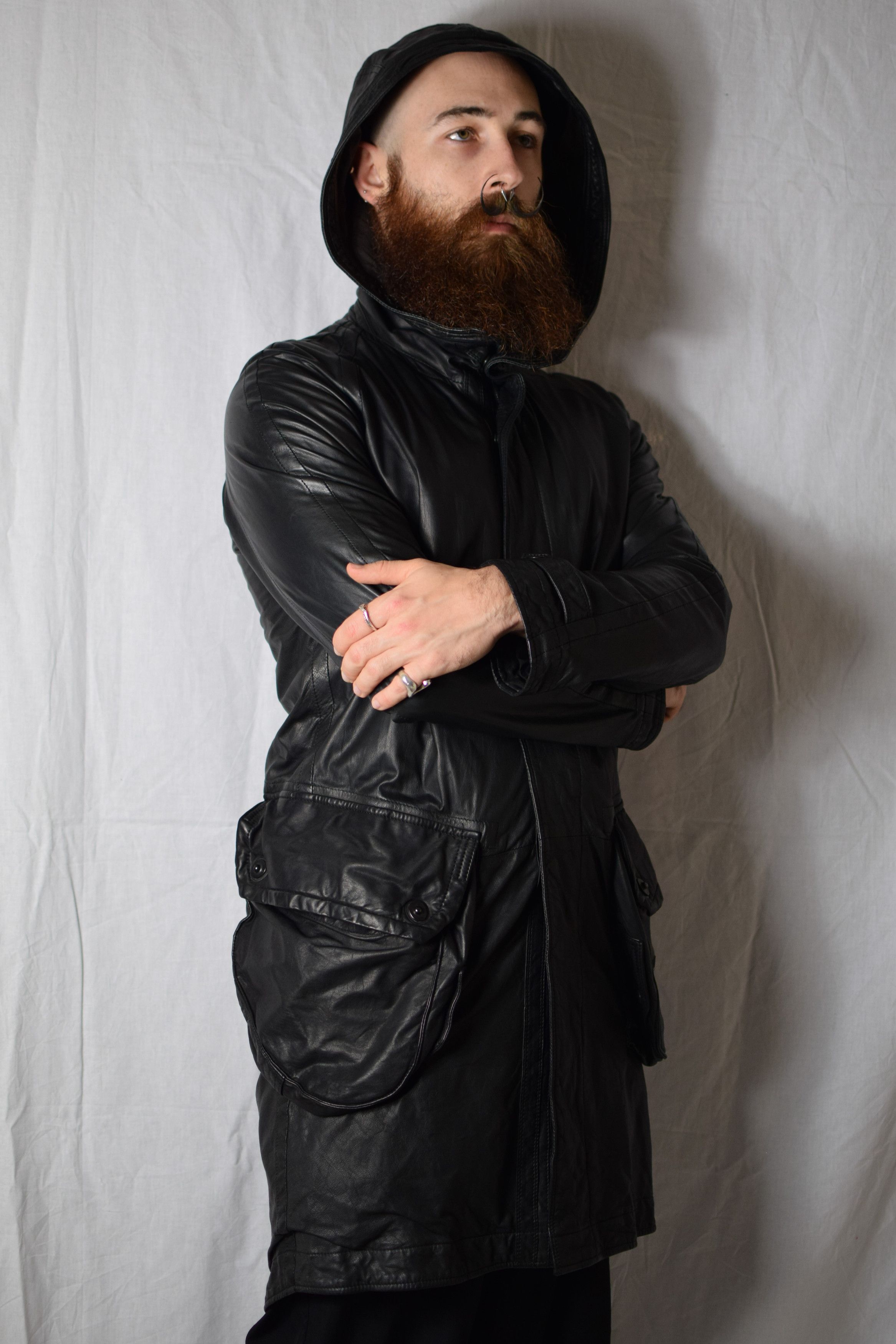 Julius Julius SS08 Leather Gasmask Coat - 217COM6 Size US M / EU 48-50 / 2 - 4 Thumbnail
