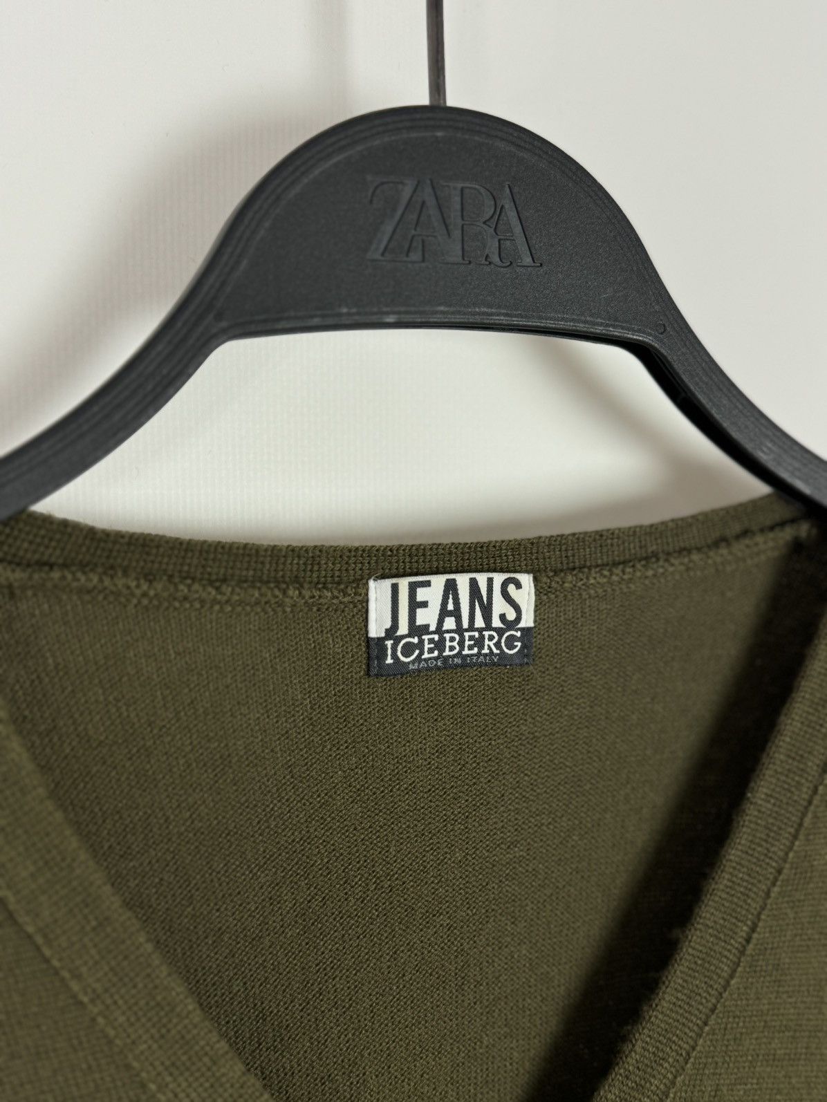 Iceberg Iceberg Jeans Wool Green Cardigan Size S / US 4 / IT 40 - 6 Thumbnail