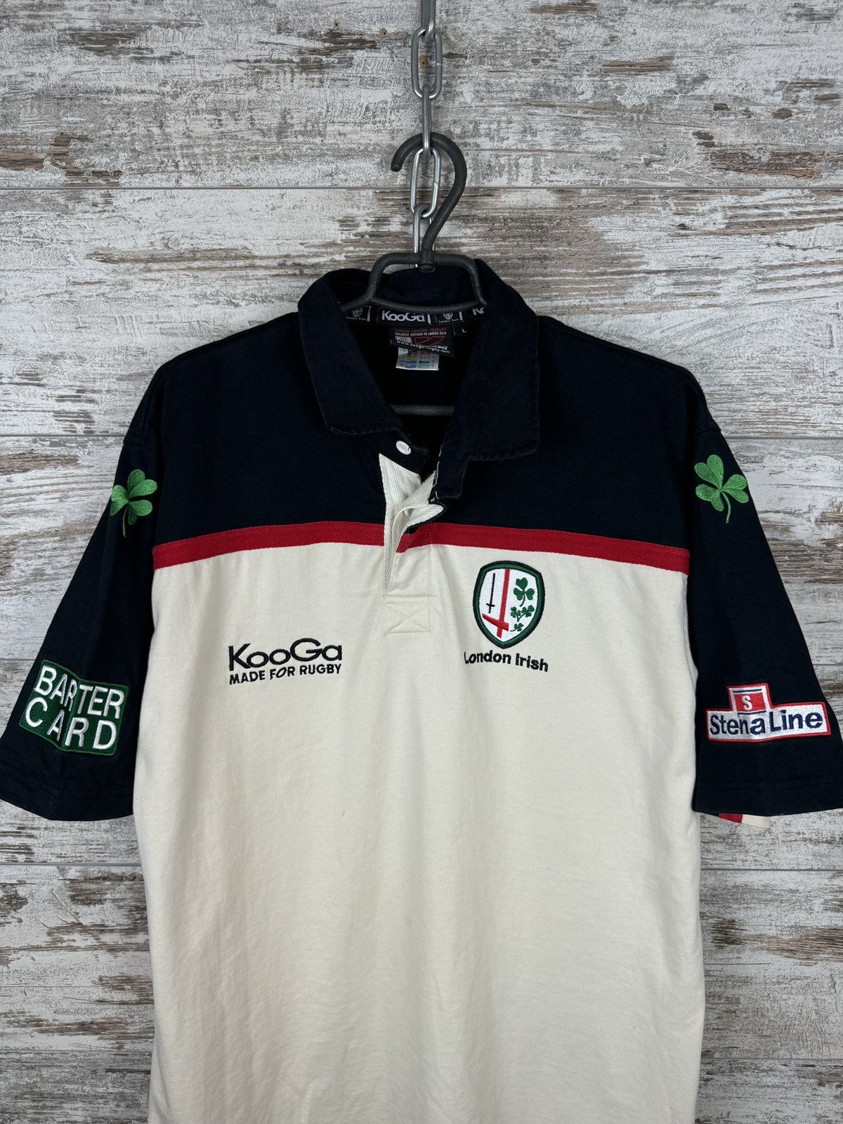 Vintage Mens Vintage KooGa London Irish rugby polos T-shirt Size US L / EU 52-54 / 3 - 3 Thumbnail