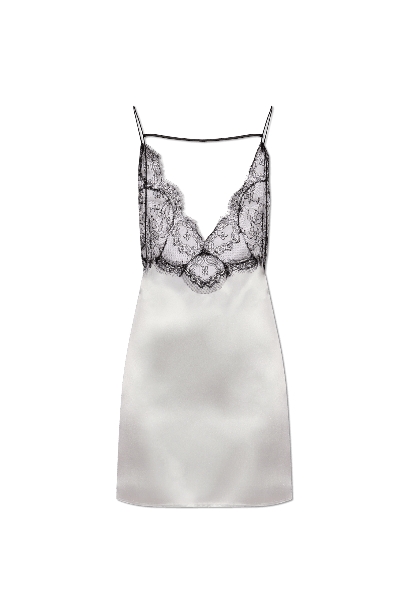 Gucci o1la5ras0526 Viscose Silk Lace Dress in Light Blue/Black Size S / US 4 / IT 40 - 1 Thumbnail