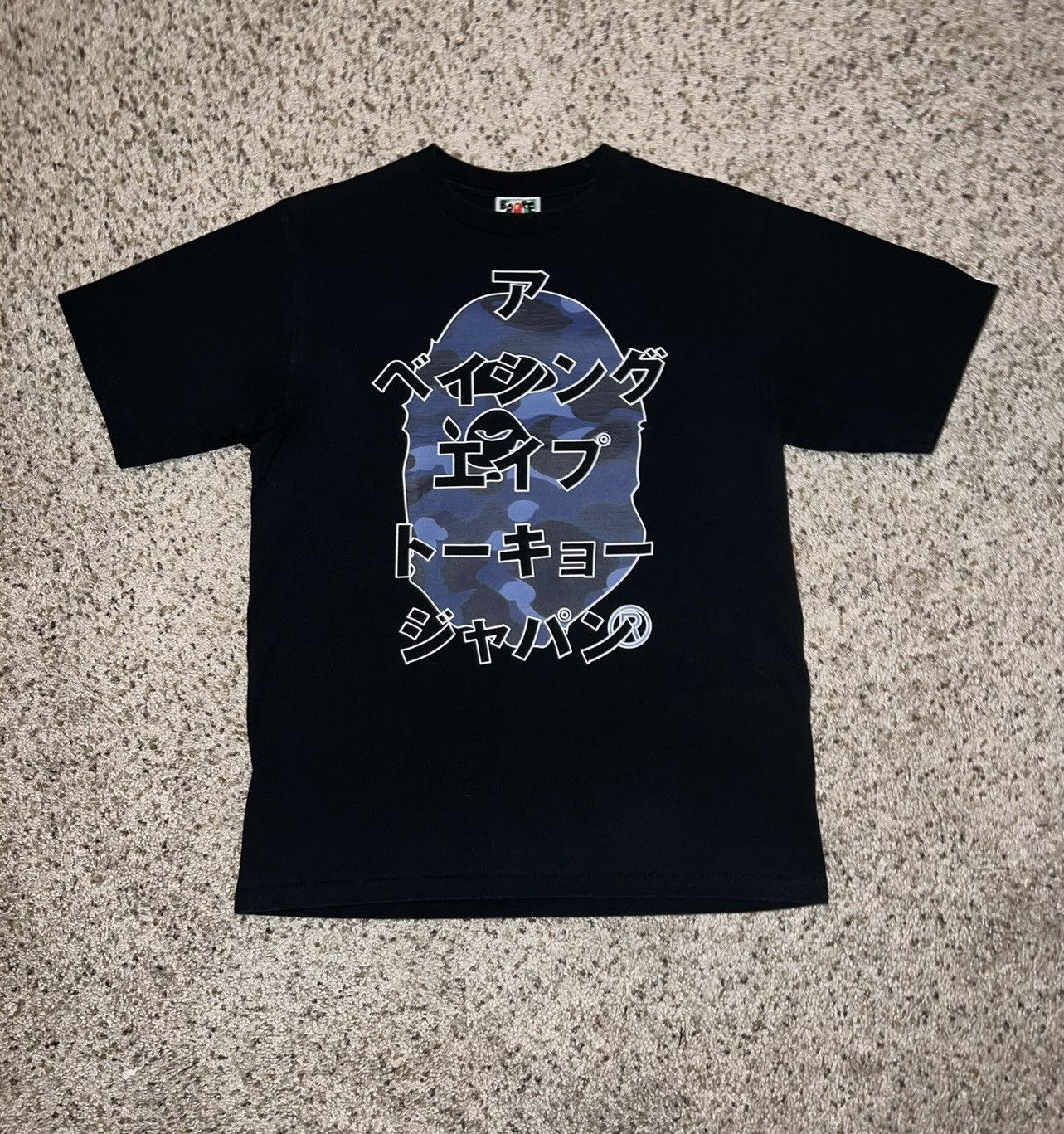 Bape COLOR CAMO KATAKANA BIG APE HEAD TEE Size US M / EU 48-50 / 2 - 1 Thumbnail