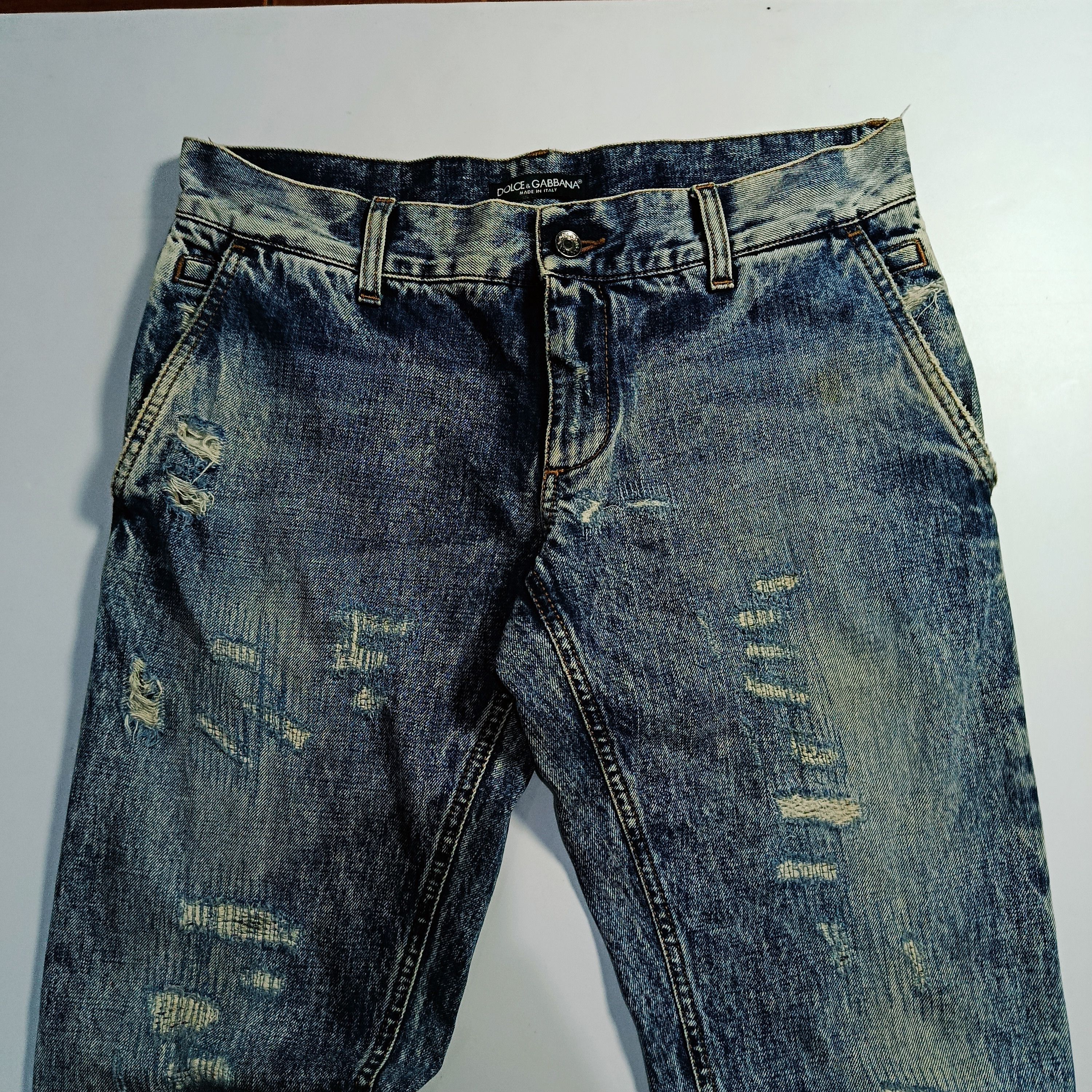 Dolce & Gabbana Dolce & Gabbana Distressed Denim Jeans Size US 30 / EU 46 - 4 Thumbnail