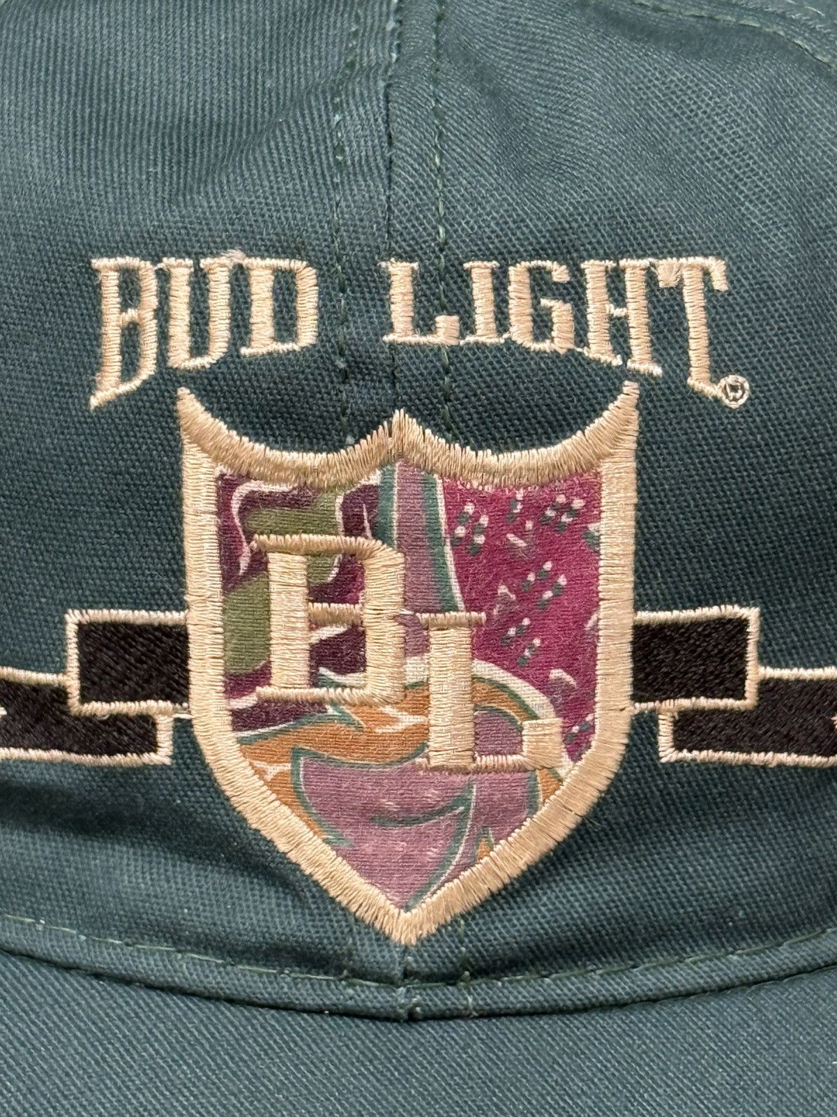 Vintage Vintage Bud Light Crest Snapback Hat Size ONE SIZE - 2 Thumbnail