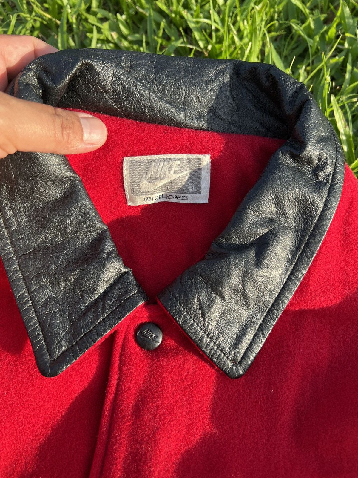 Nike × Vintage Vintage nike force varsity jacket Size US L / EU 52-54 / 3 - 3 Thumbnail