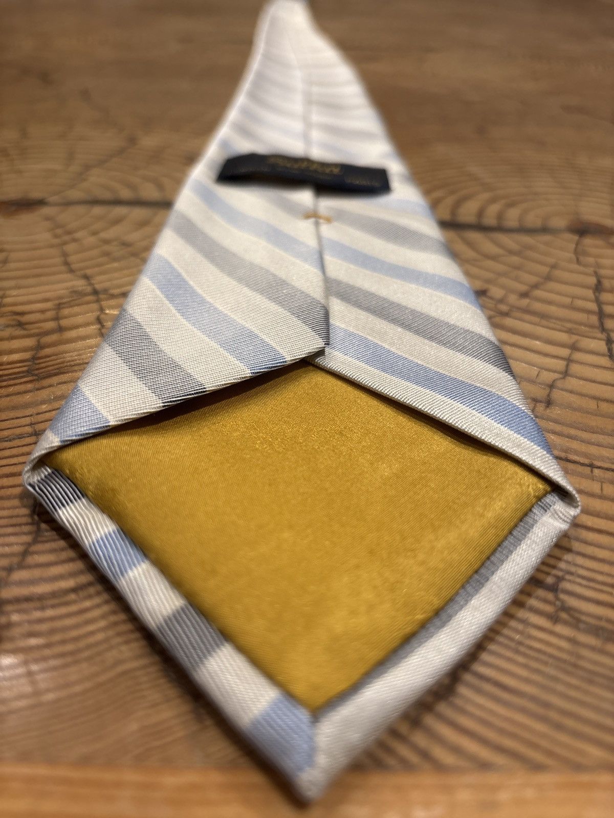 Sulka Sulka Archival Vintage Blue Stripe Silk Tie Size ONE SIZE - 2 Thumbnail
