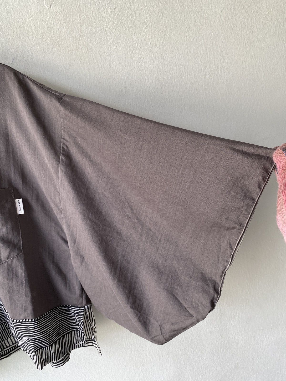 Japanese Brand × SOU SOU Muslin Wool Open-collared Obi Style Kimono Sleeve Blouse Size M / US 6-8 / IT 42-44 - 7 Thumbnail