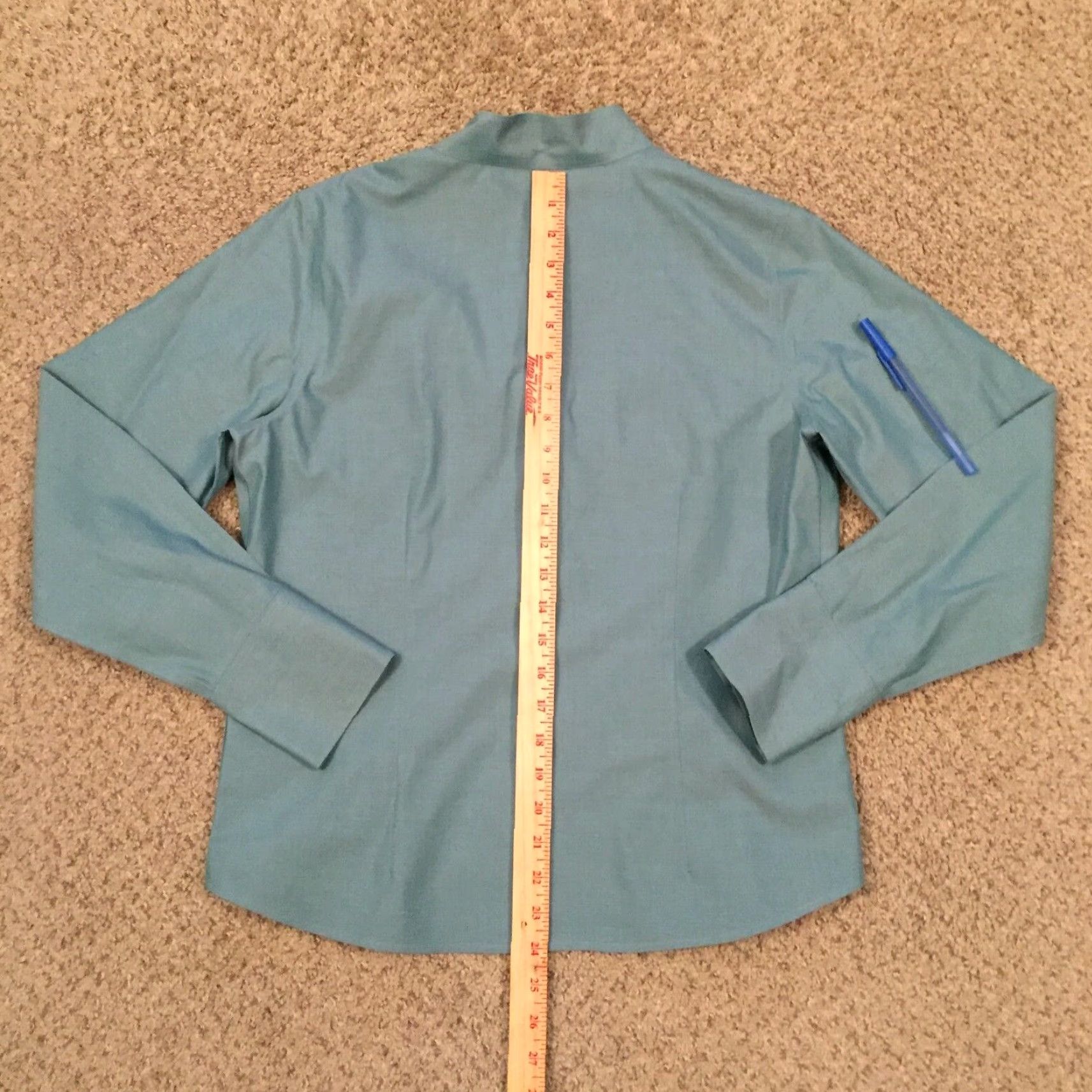 Orvis Orvis Shirt Womens Size 10 Button-Up Long Sleeve Green Collared Band Collar Woman Shirt Size L / US 10 / IT 46 - 6 Thumbnail