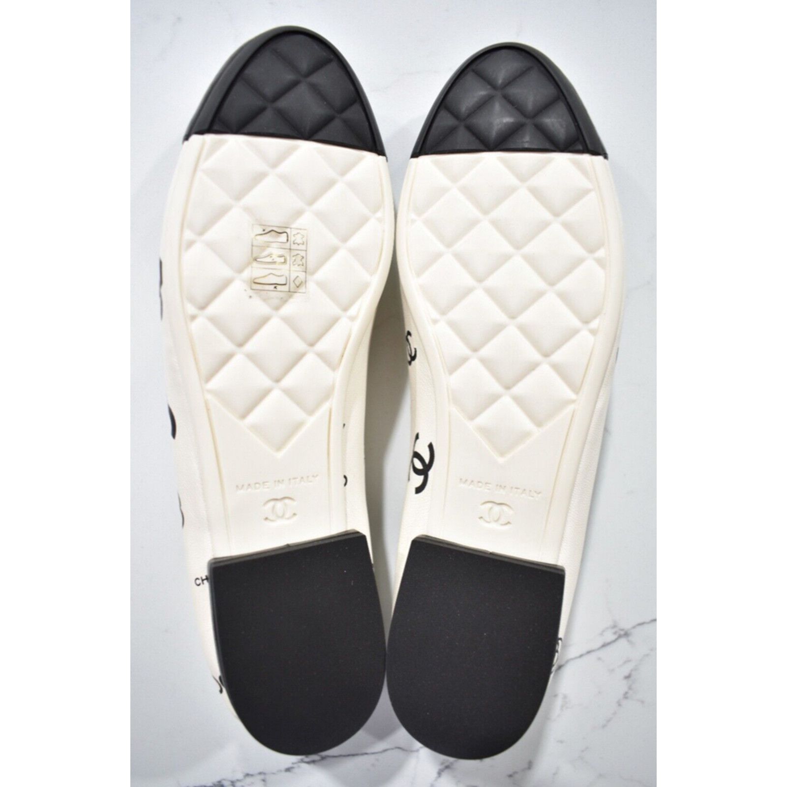 Chanel 23P CC Coco Logo Cap Toe Bow Tie Ballet Ballerina Flat 39 Size US 9 / IT 39 - 12 Thumbnail