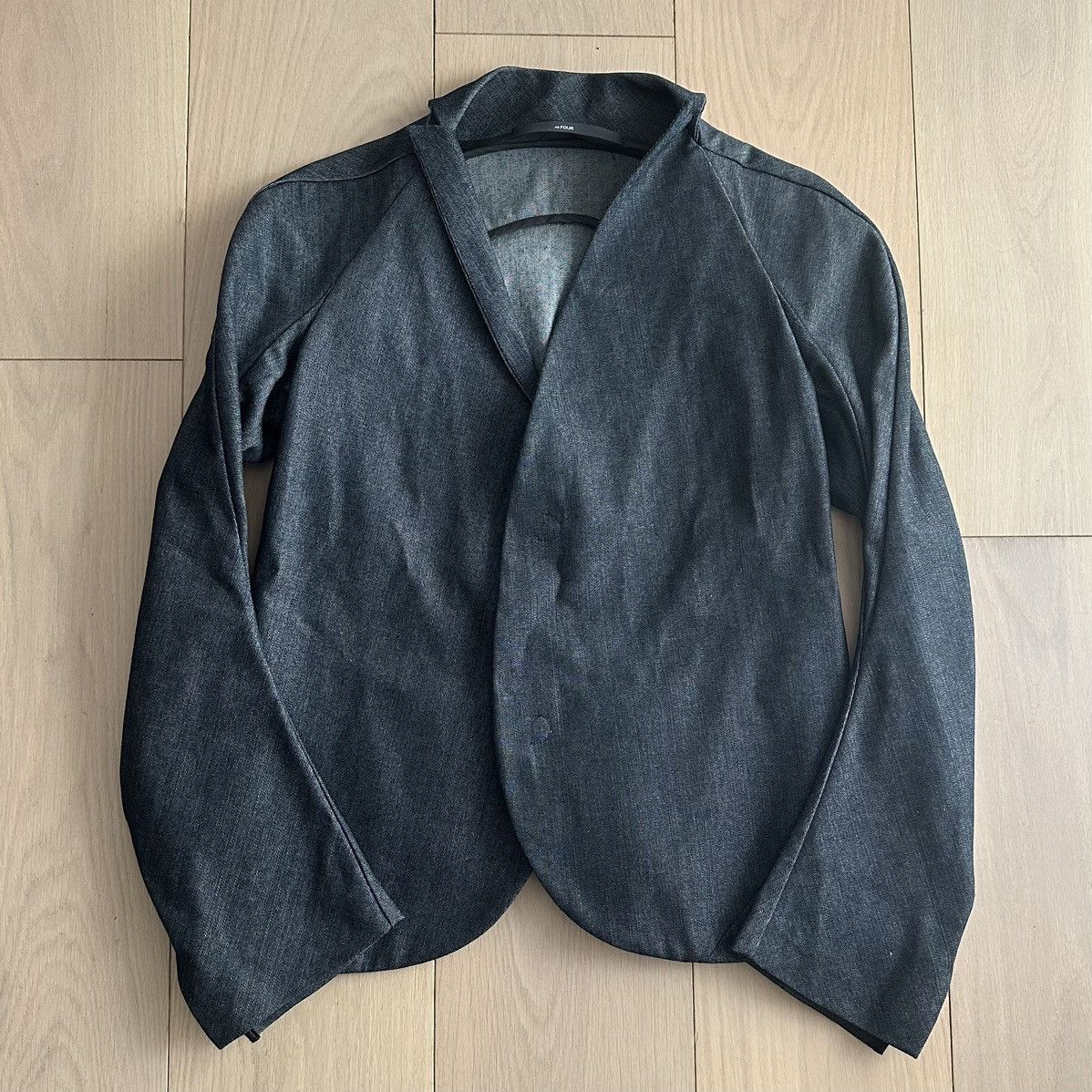 threeASFOUR AsFour SS2006 Circular Cut Denim Jacket Size M / US 6-8 / IT 42-44 - 1 Thumbnail