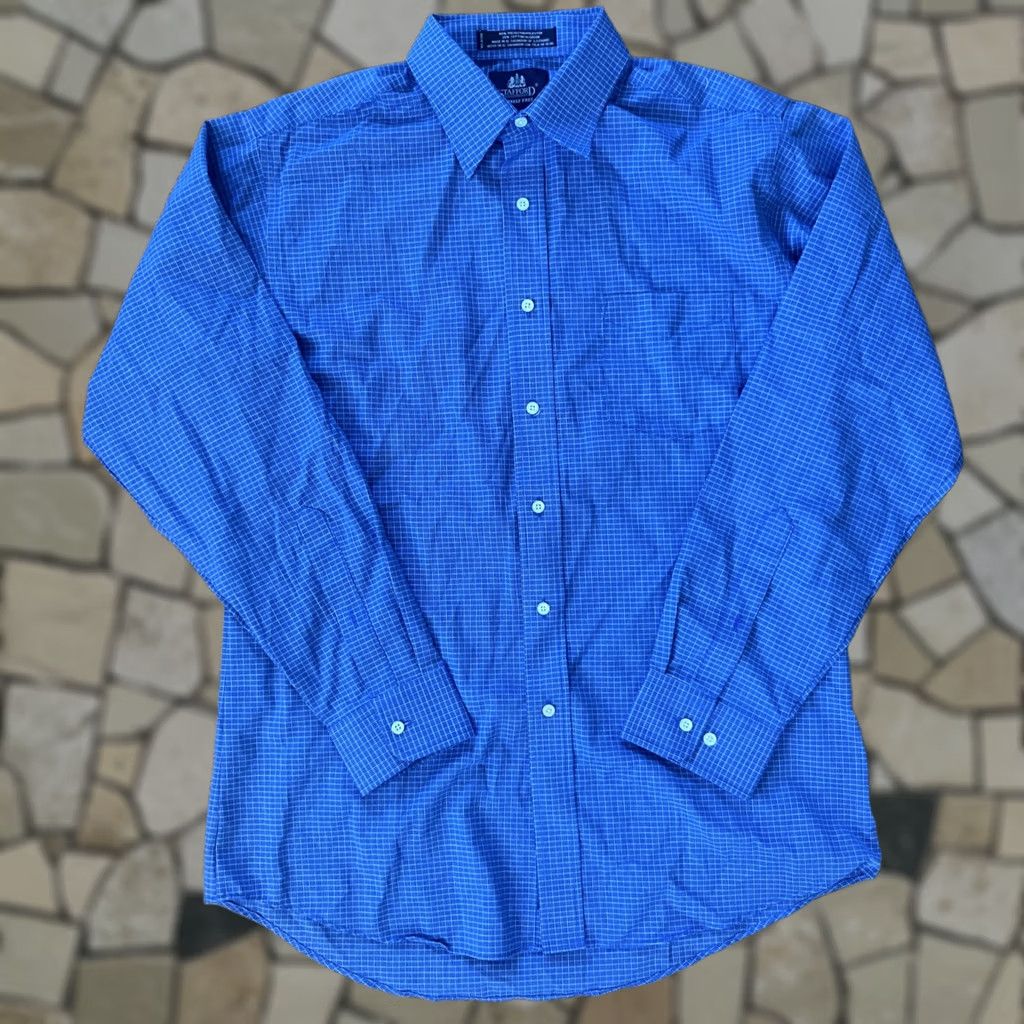 stafford travel dress shirts Collar Stafford Travel Wrinkle Free Oxford Shirts Stafford Coolmax All  Season Oxford Mens Slim Fit Long Sleeve Dress