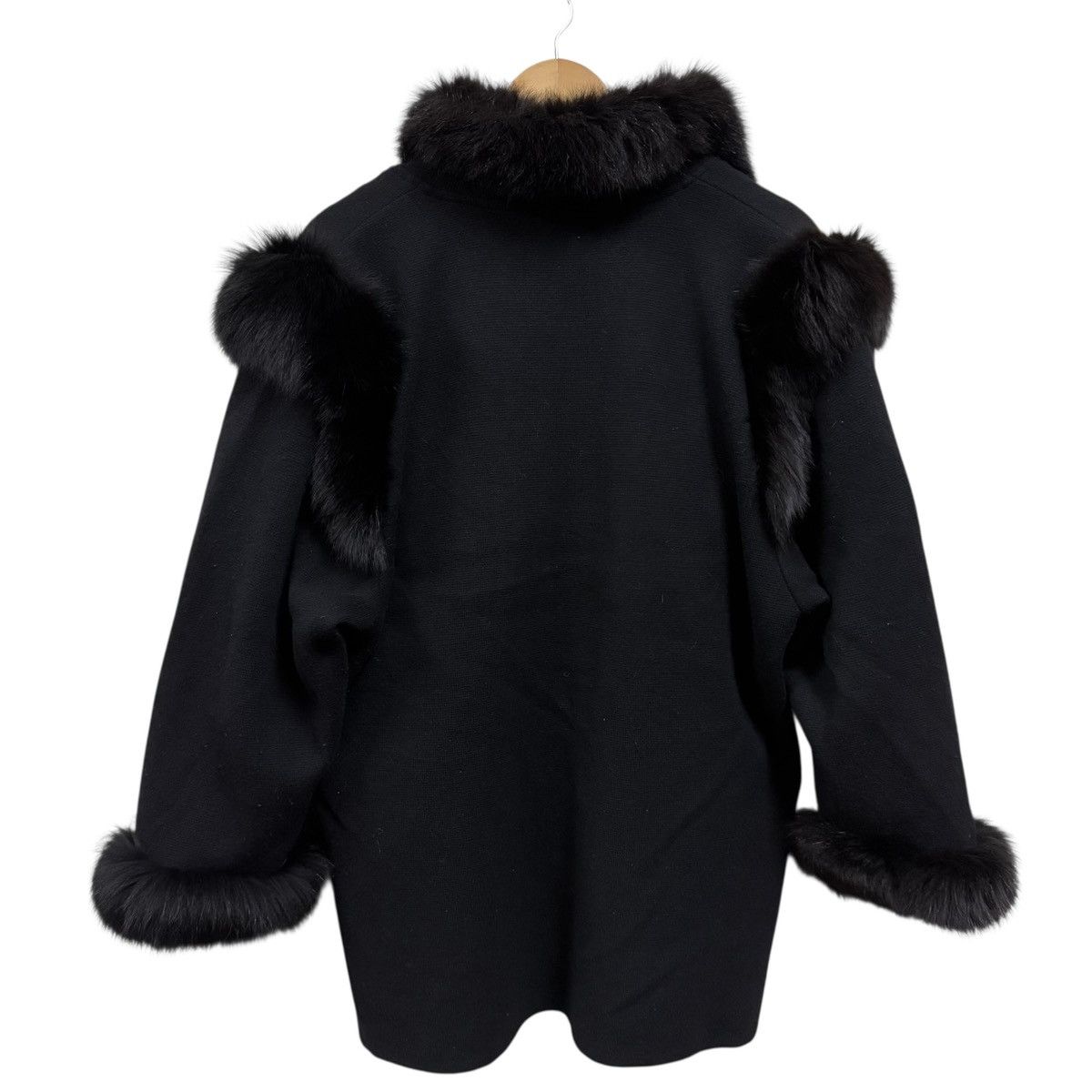Bally Bally Cashmere Faux Fur Trim Coat Jacket Size L / US 10 / IT 46 - 5 Thumbnail