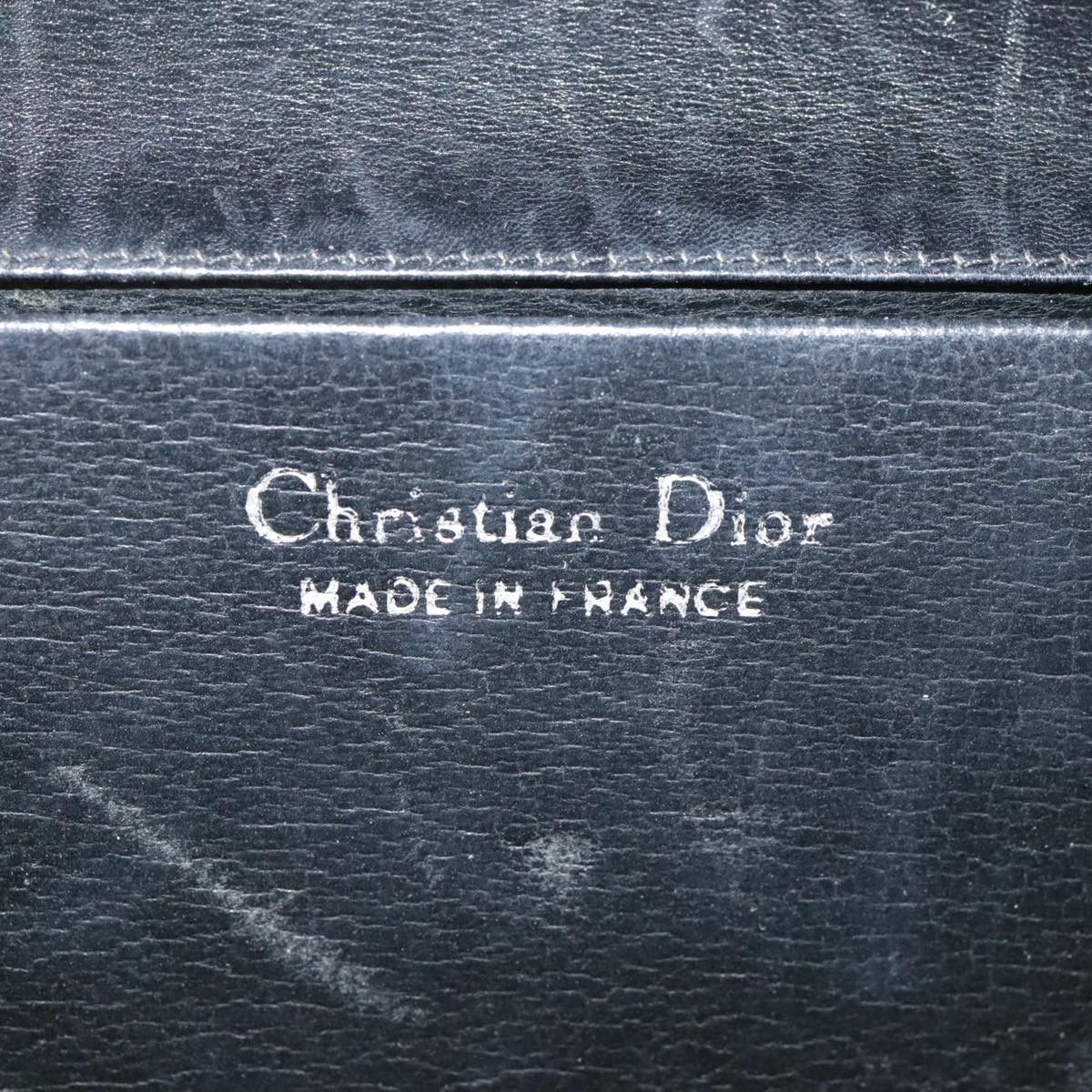 Dior DIOR Chain Shoulder Bag Leather Black Gold Size ONE SIZE - 11 Thumbnail