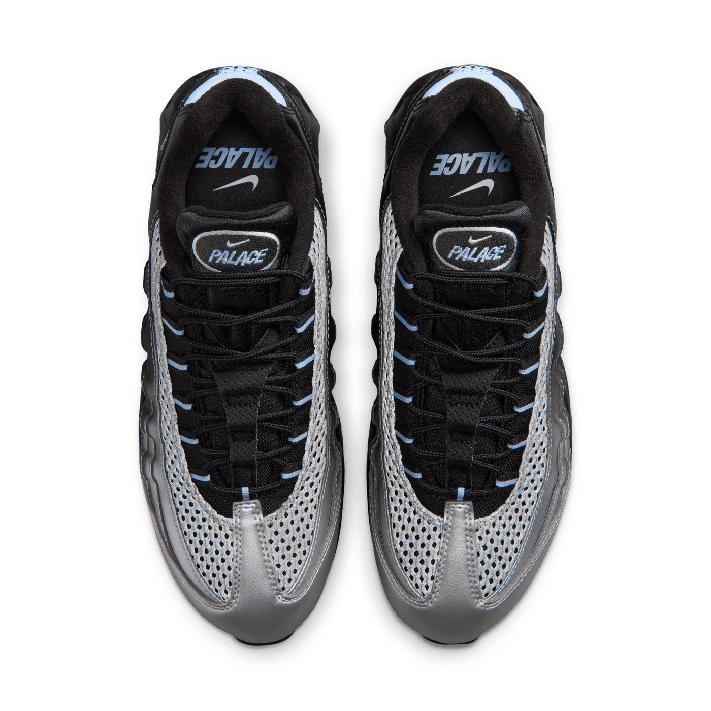 Palace Palace x Nike Air Max 95 Big Bubble Silver / Blue Size US 12.5 / EU 45-46 - 4 Thumbnail