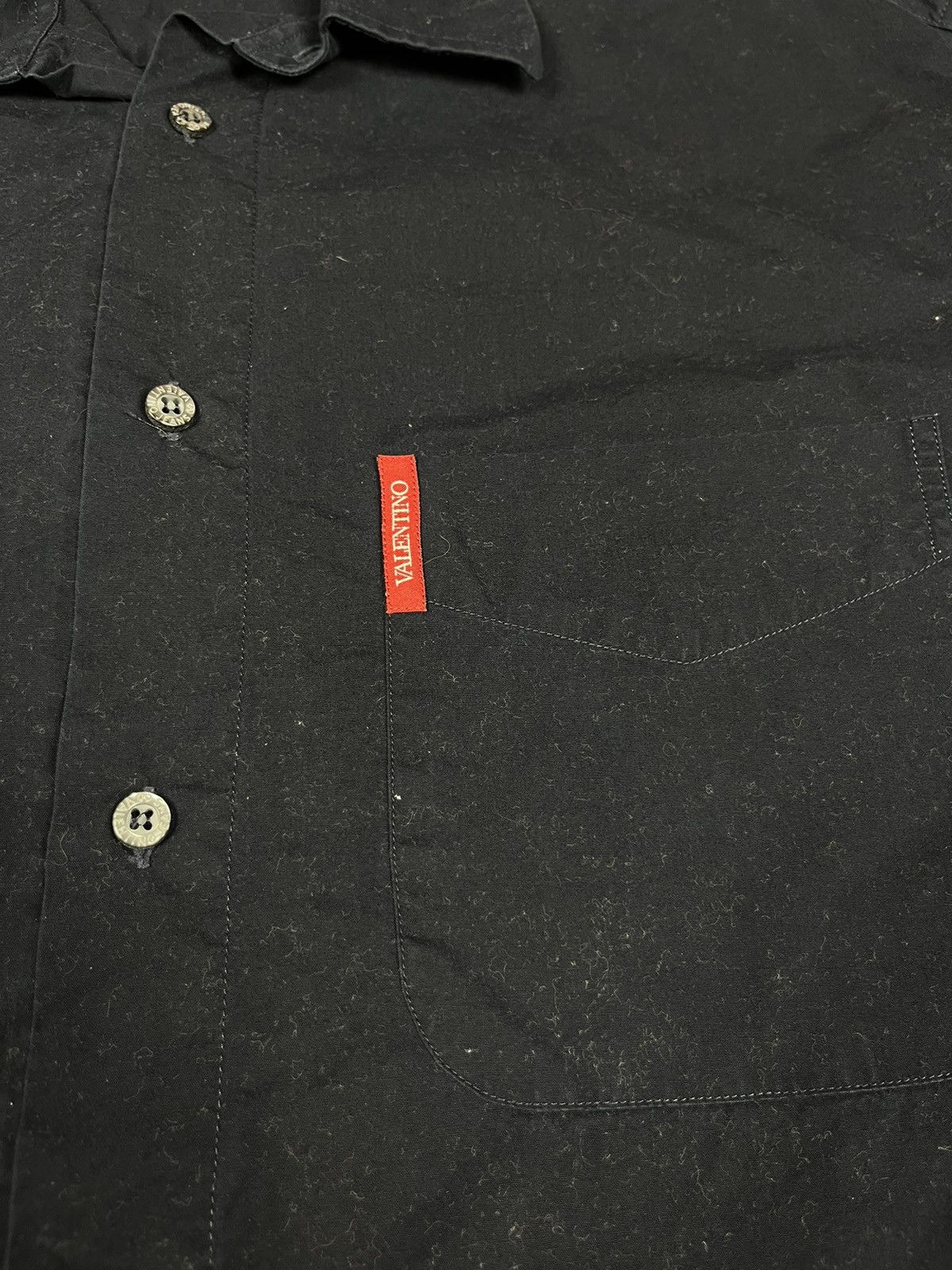 Valentino Vintage Valentino Jeans Navy Blue Shirt Luxury Y2K Red Label Size US L / EU 52-54 / 3 - 3 Thumbnail
