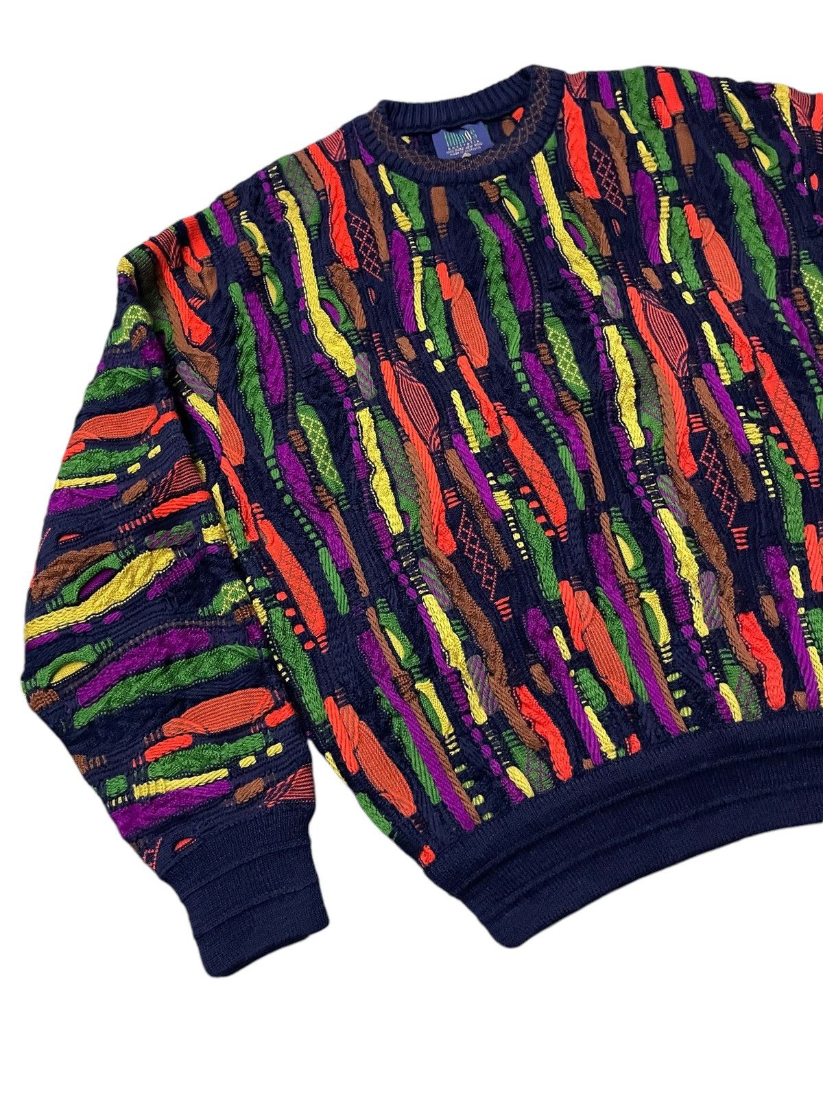 Coogi × Vintage Vintage Coogi 3D Cable Knit Style By limnos 90s Knitwear Size US L / EU 52-54 / 3 - 1 Thumbnail