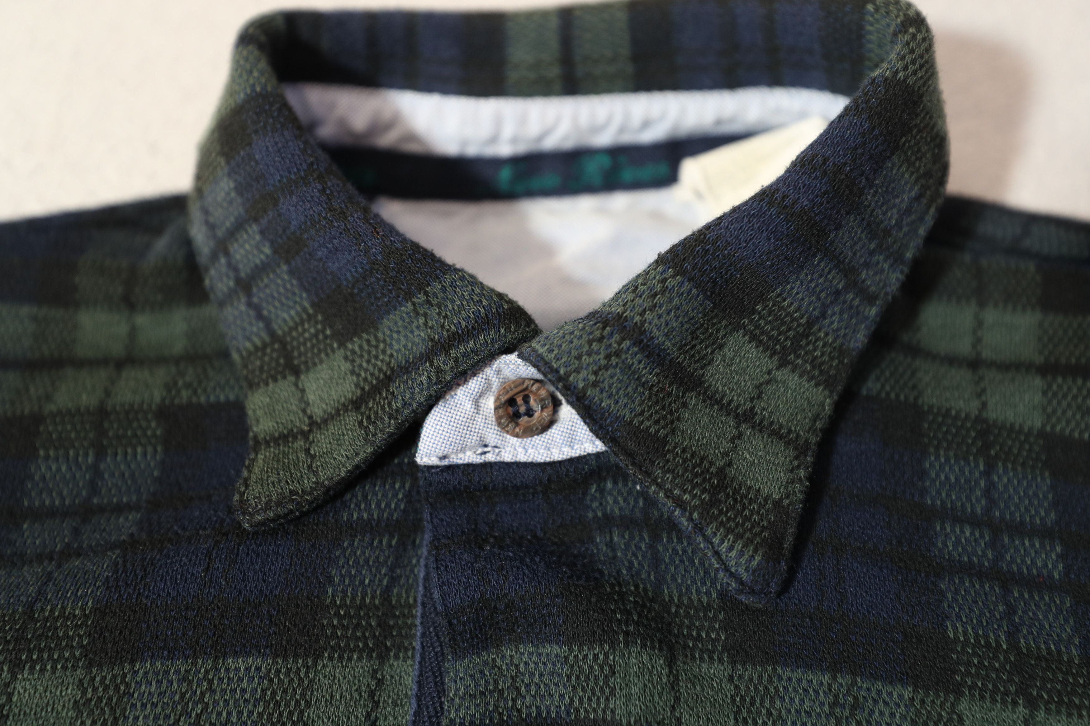 Vintage New River Classics J Riggings Green Tartan Polo (L) Size US L / EU 52-54 / 3 - 8 Thumbnail