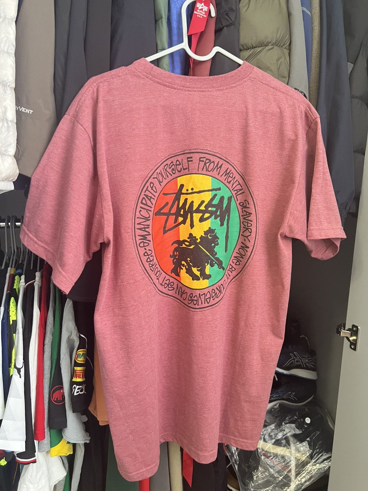 Stussy Vintage Early 90s Stussy Feelin Irie Rasta Tees Size US L / EU 52-54 / 3 - 3 Thumbnail