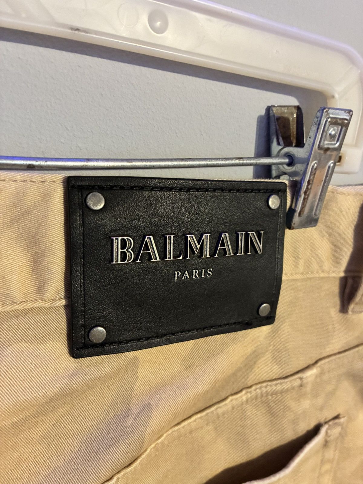 Balmain Balmain 2013 beige camo biker pants Size US 34 / EU 50 - 4 Thumbnail