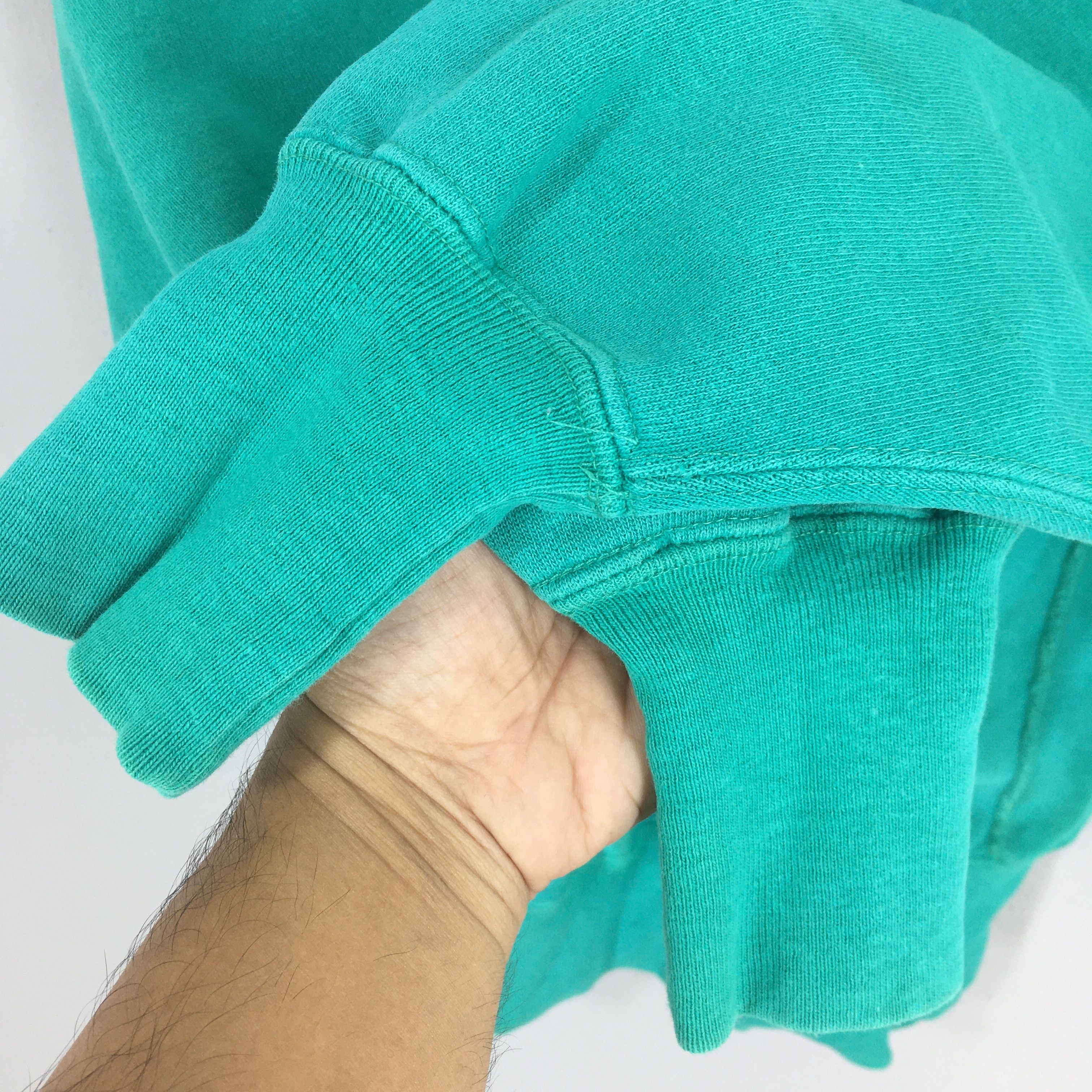 Champion × Vintage Vintage 1980s Champion Reverse Weave Green Sweatshirt Medium Size US M / EU 48-50 / 2 - 5 Thumbnail