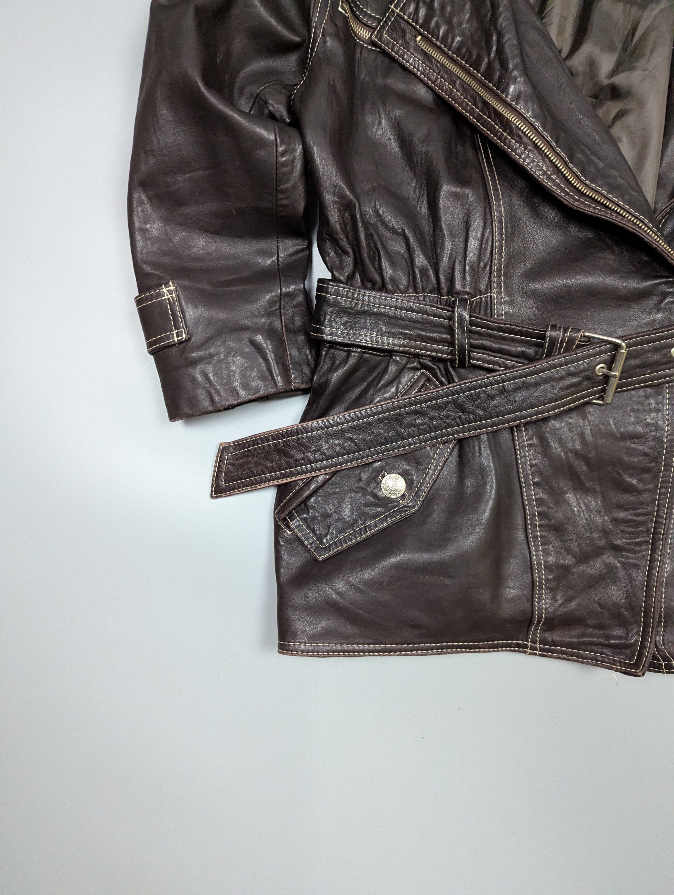 Bonchetti Firenze 90s Vintage Leather Trench Coat/Jacket