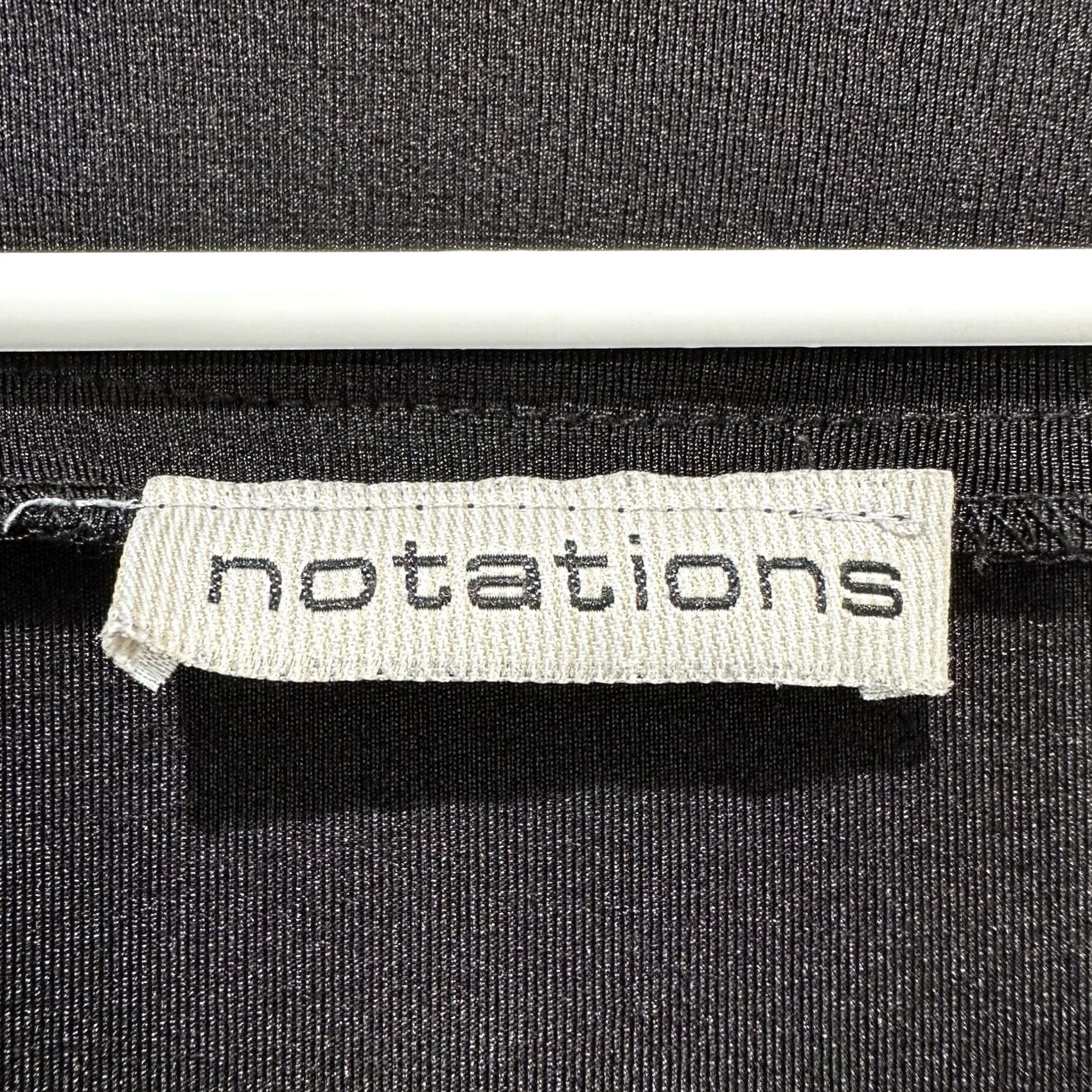 Vintage Notations Womens Button Front Cardigan L Black V-Neck Long Sleeve Top Size L / US 10 / IT 46 - 3 Thumbnail